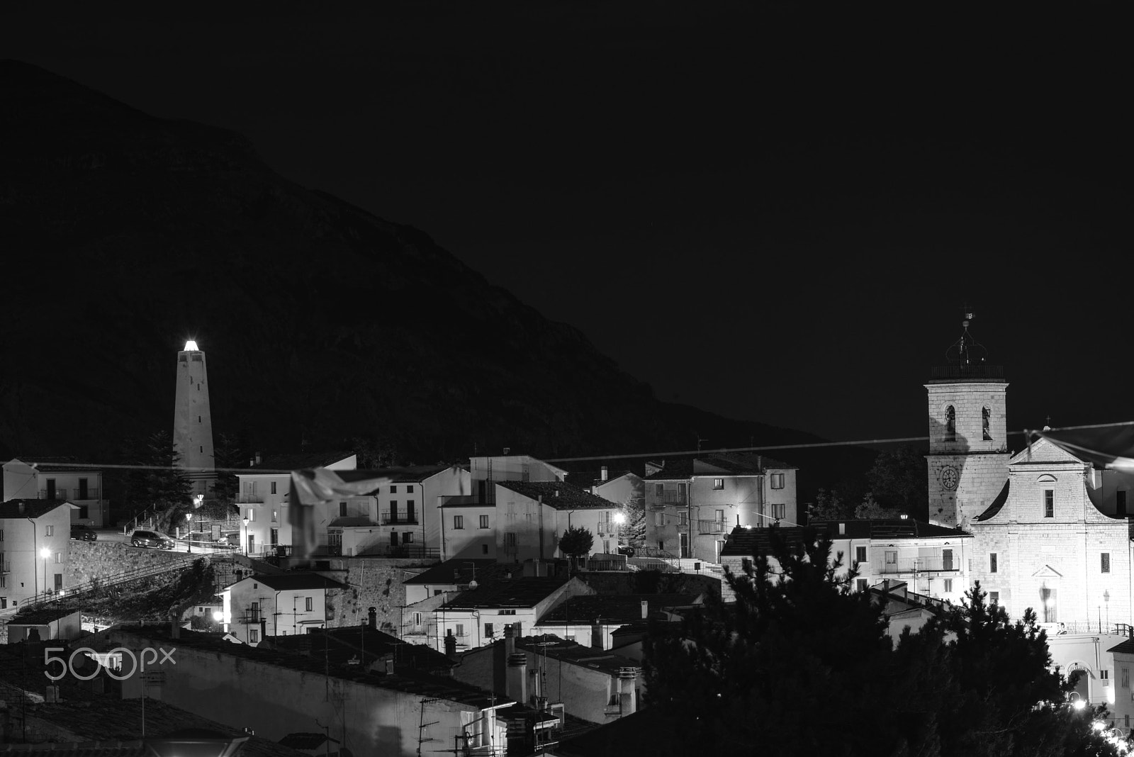 Nikon D800E sample photo. Torricella peligna di notte photography