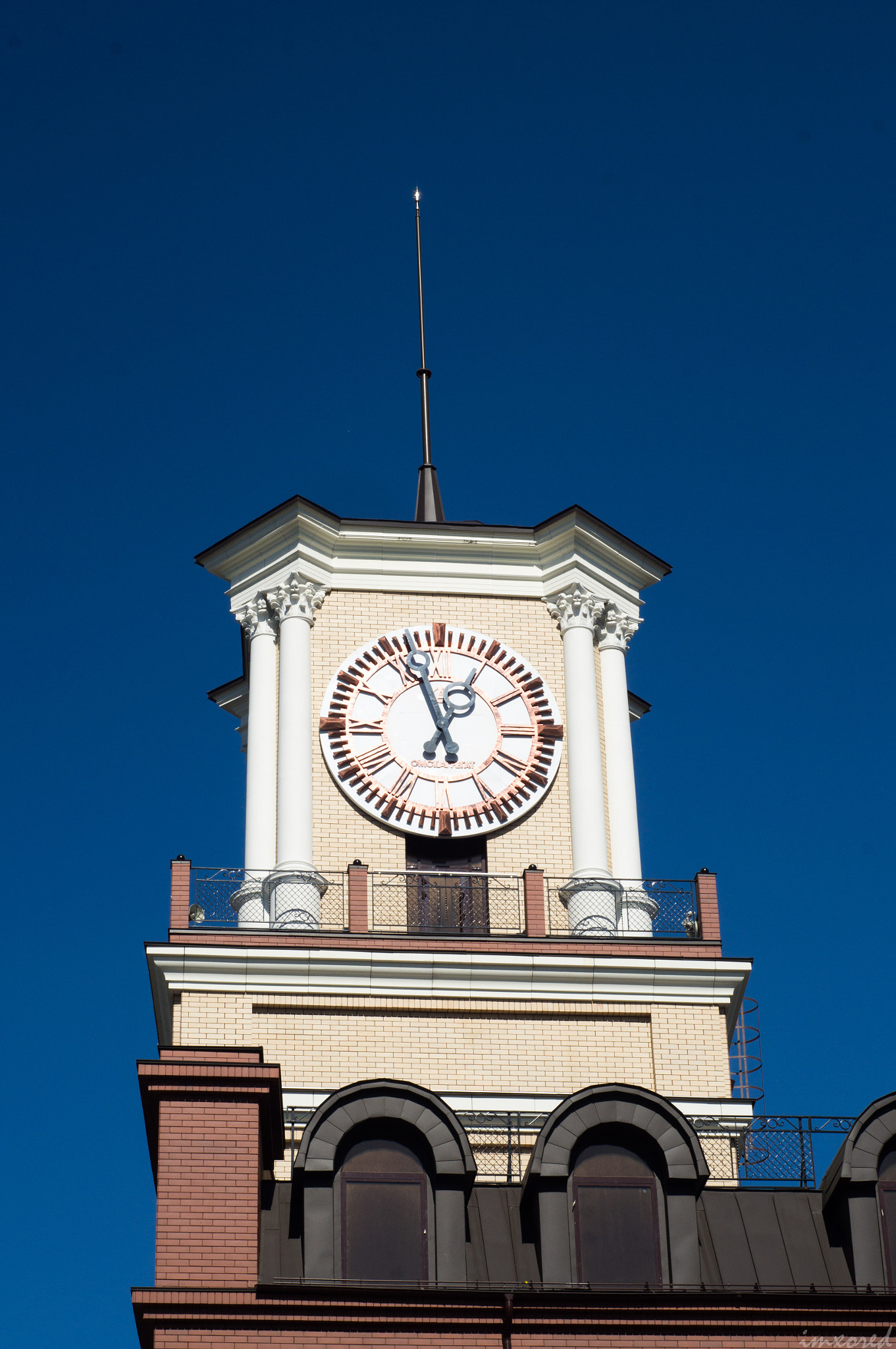 Sony SLT-A37 + Minolta AF 50mm F1.7 sample photo. Clock on tower photography