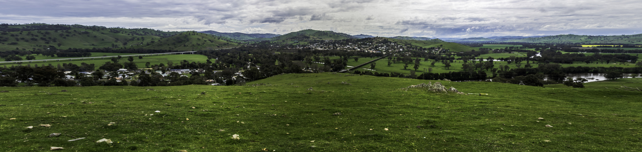 Pentax K-3 II sample photo. Gundagai panorama photography