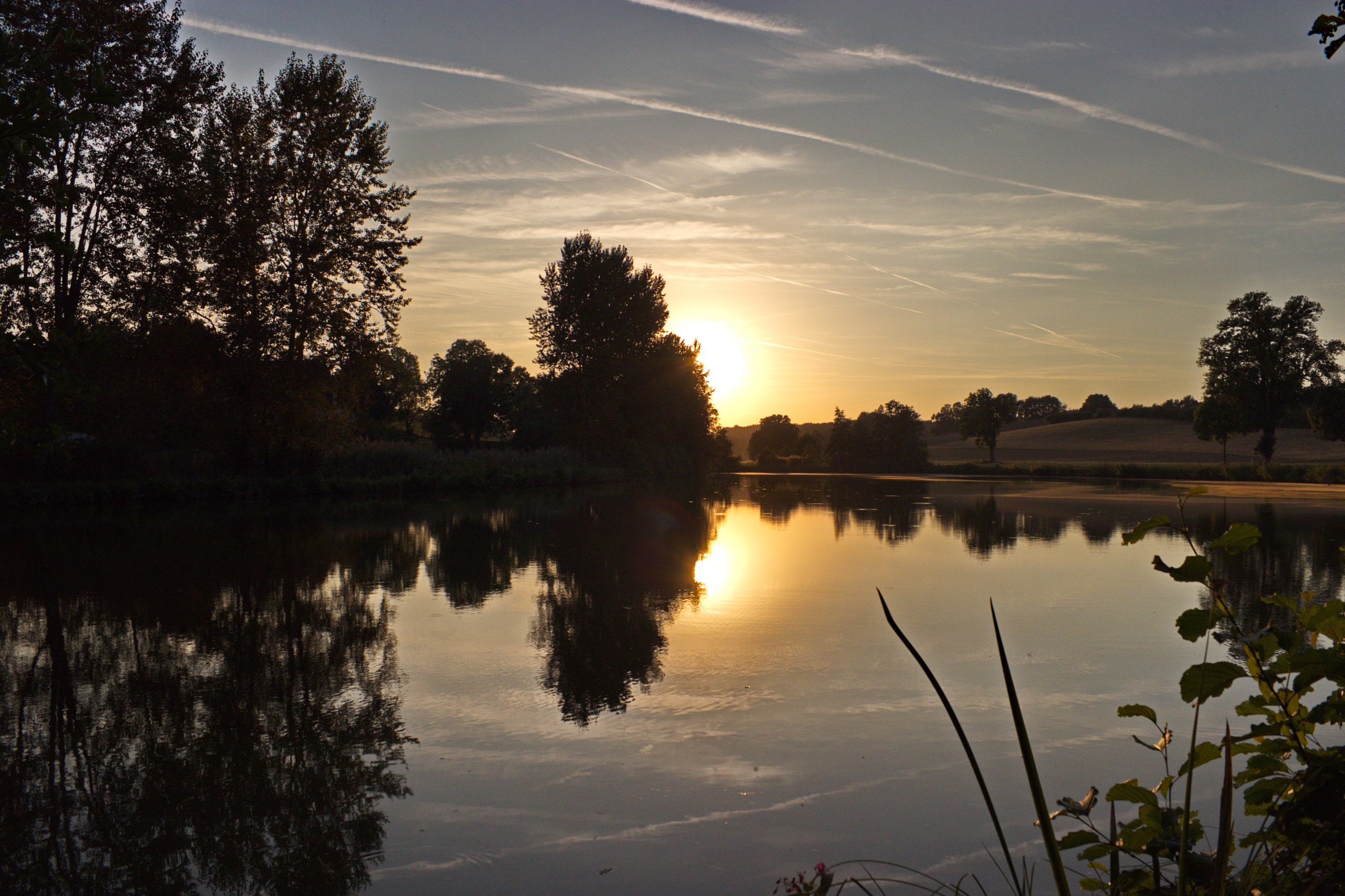Canon EF-S 18-55mm F3.5-5.6 III sample photo. Sunset in scheyern photography