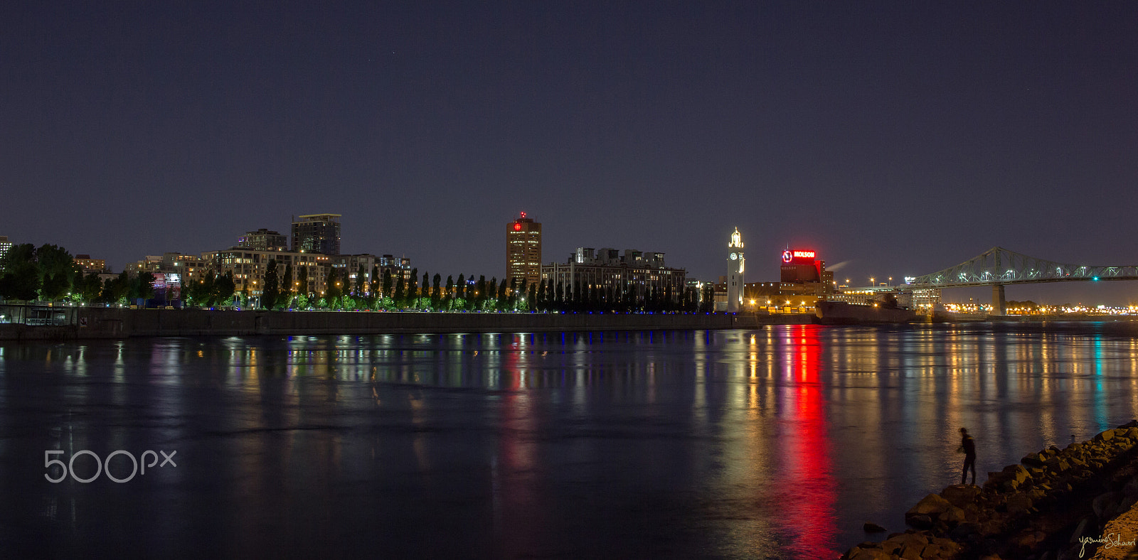 Canon EF-S 24mm F2.8 STM sample photo. Moonlight fisherman photography