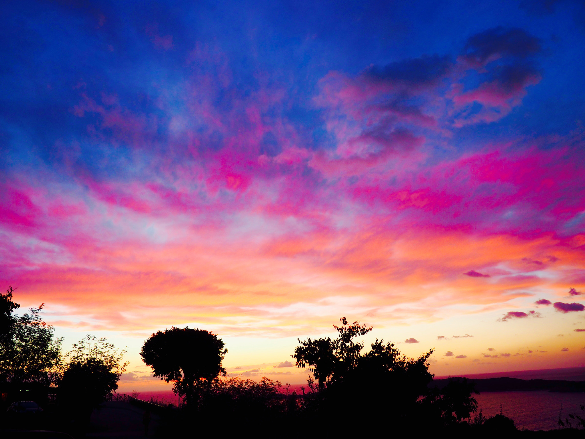 Olympus M.Zuiko Digital 14-42mm F3.5-5.6 II R sample photo. A usual sunset  in corsica (france) photography