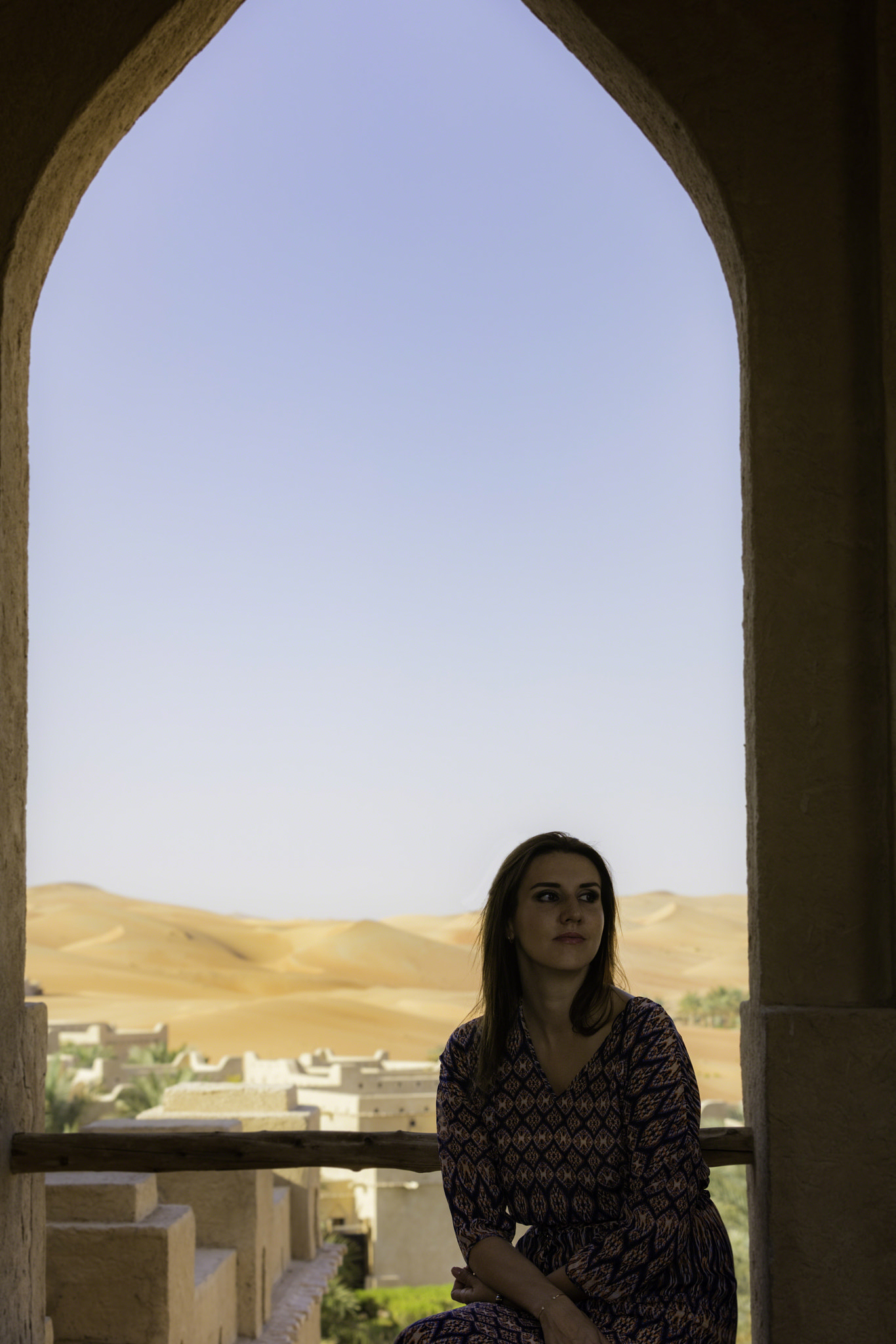 Canon EF 70-200mm F2.8L IS USM sample photo. Anna in the empty quarter desert photography
