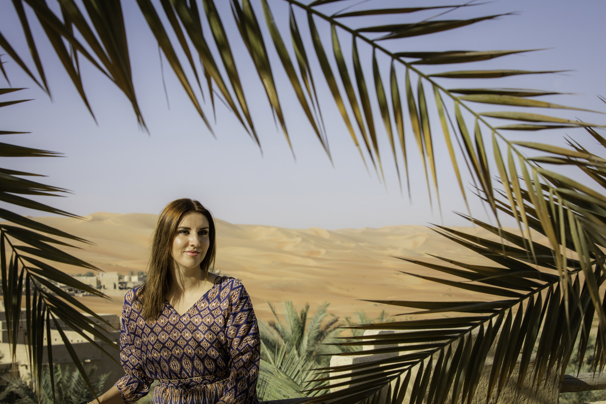 Canon EF 70-200mm F2.8L IS USM sample photo. Anna in the empty quarter desert photography