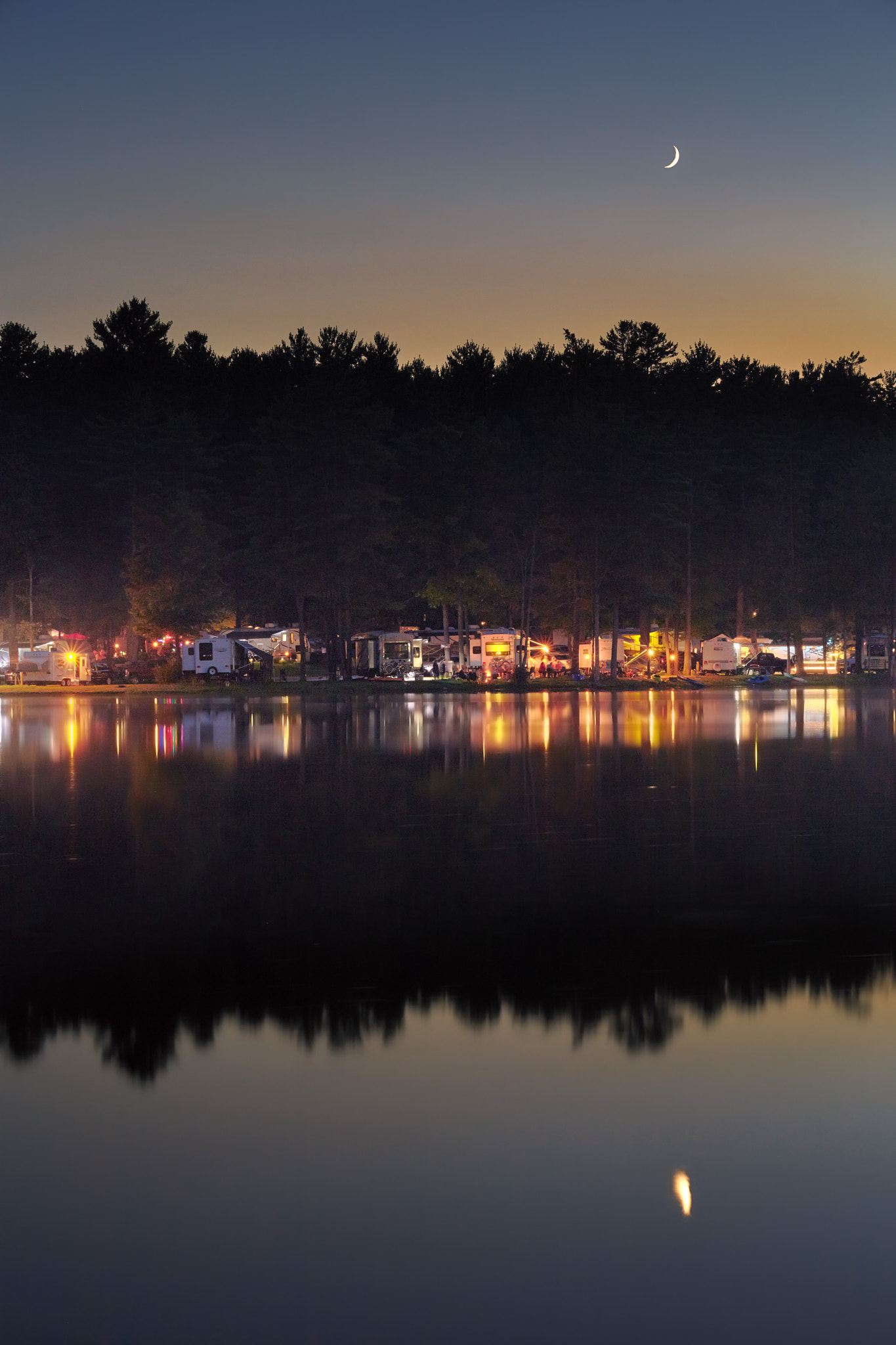 Canon EOS 6D sample photo. Campers on the lake photography