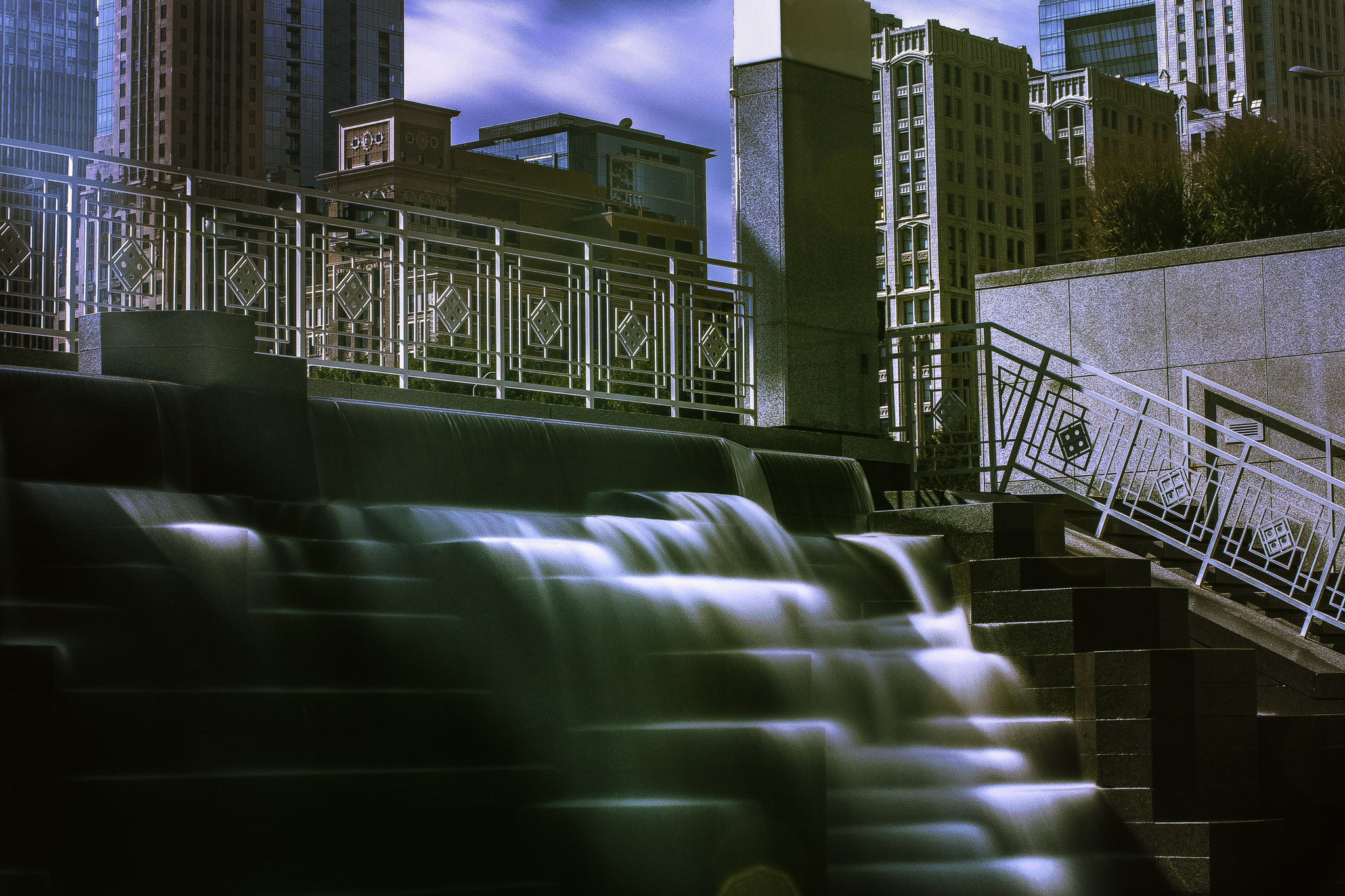 Sigma 50-150mm F2.8 EX APO DC HSM II sample photo. Downtown waterfall photography