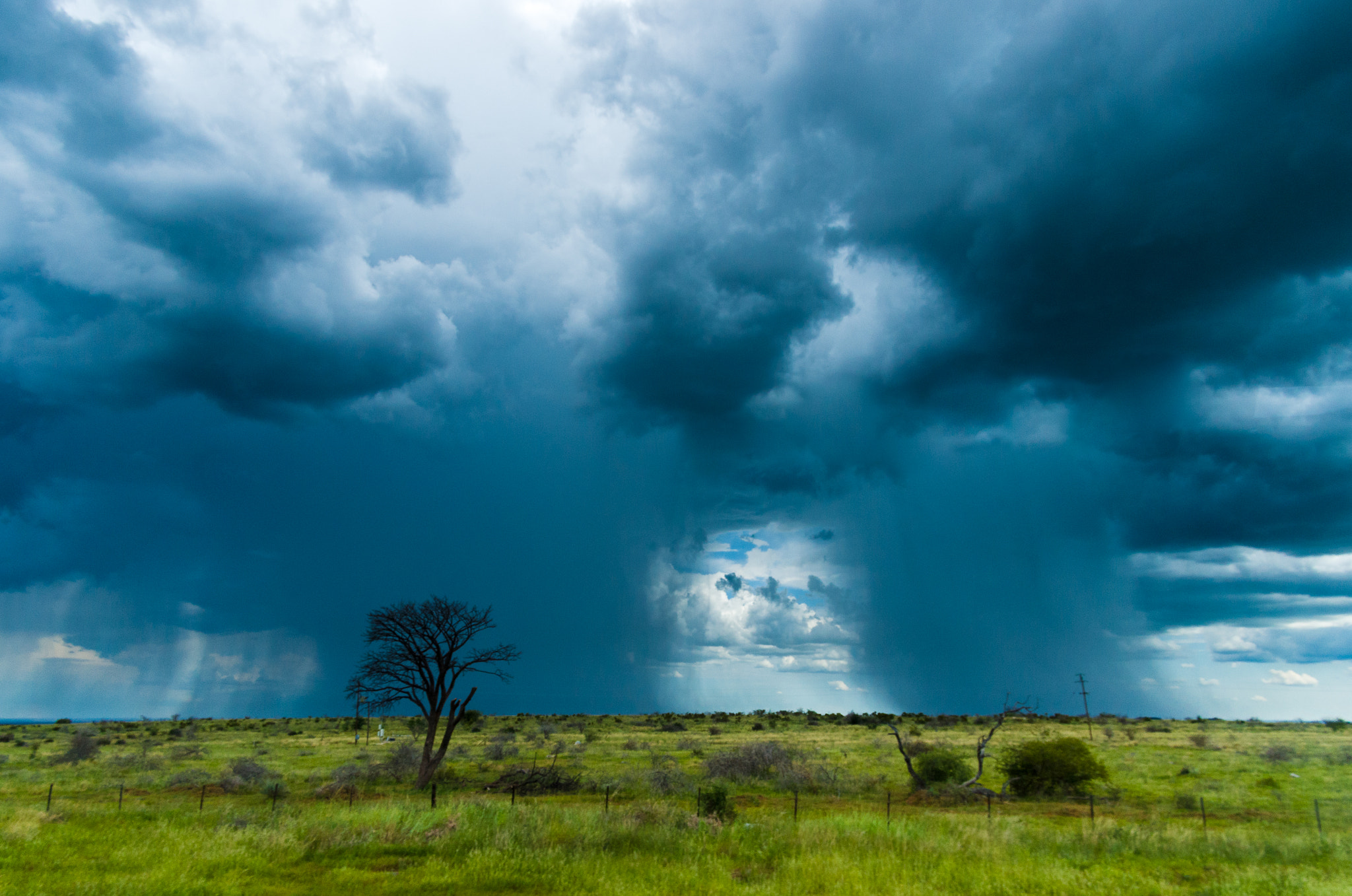 Pentax K-5 sample photo. Thunderstorm in namibia photography