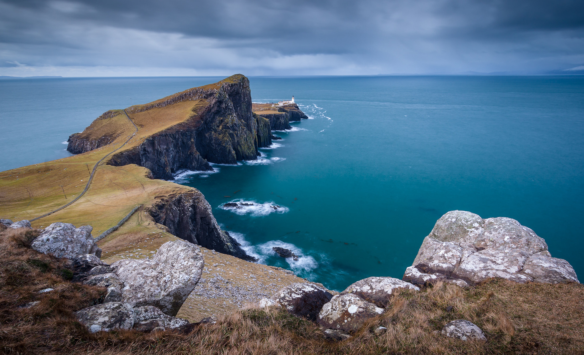 Sigma 10-20mm F3.5 EX DC HSM sample photo. Neist point on a rainy day photography