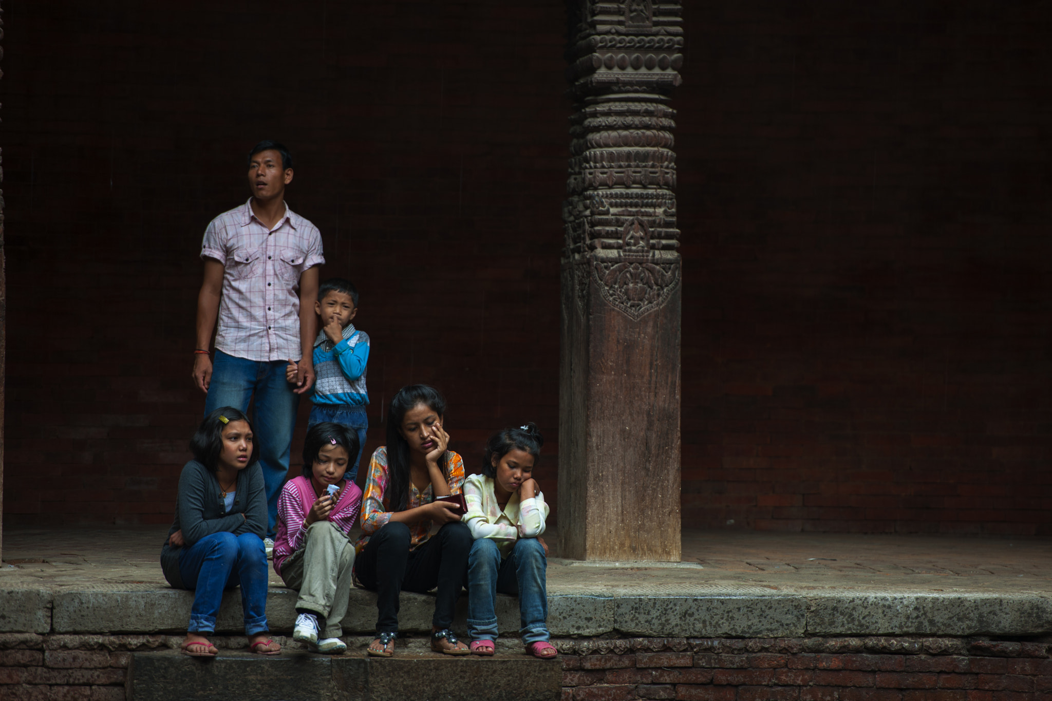Nikon D3X sample photo. A nepalee family photography