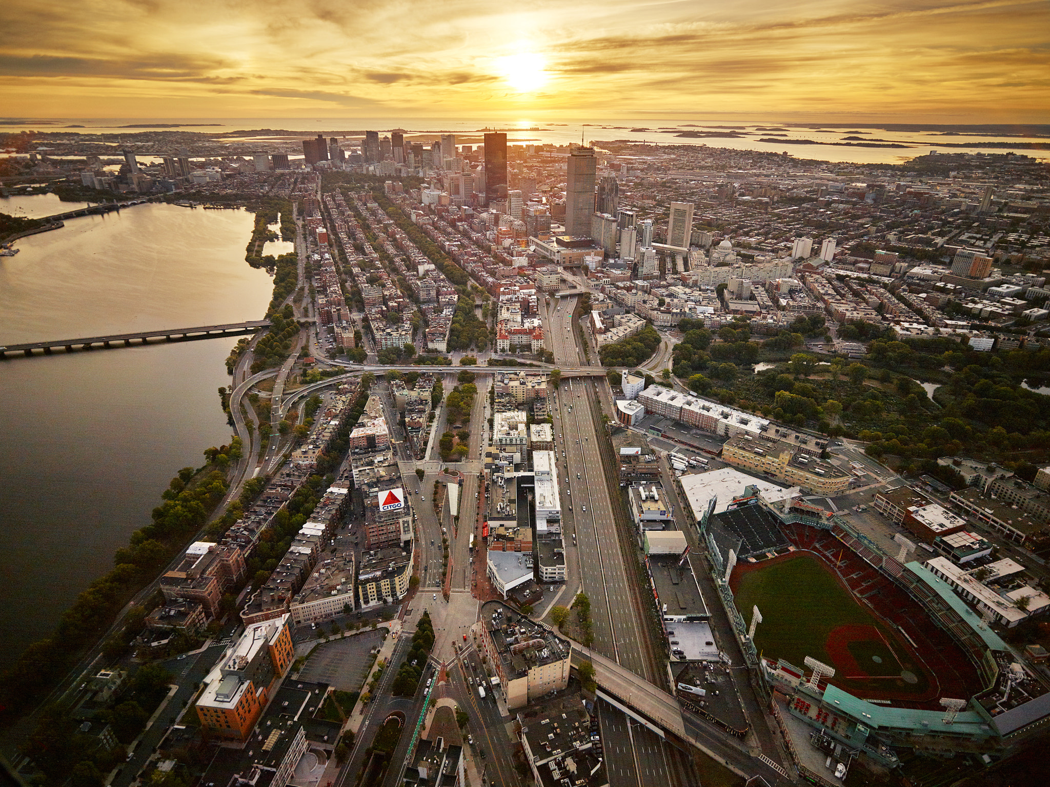 Phase One IQ260 sample photo. Sunrise back bay fenway north sep px photography