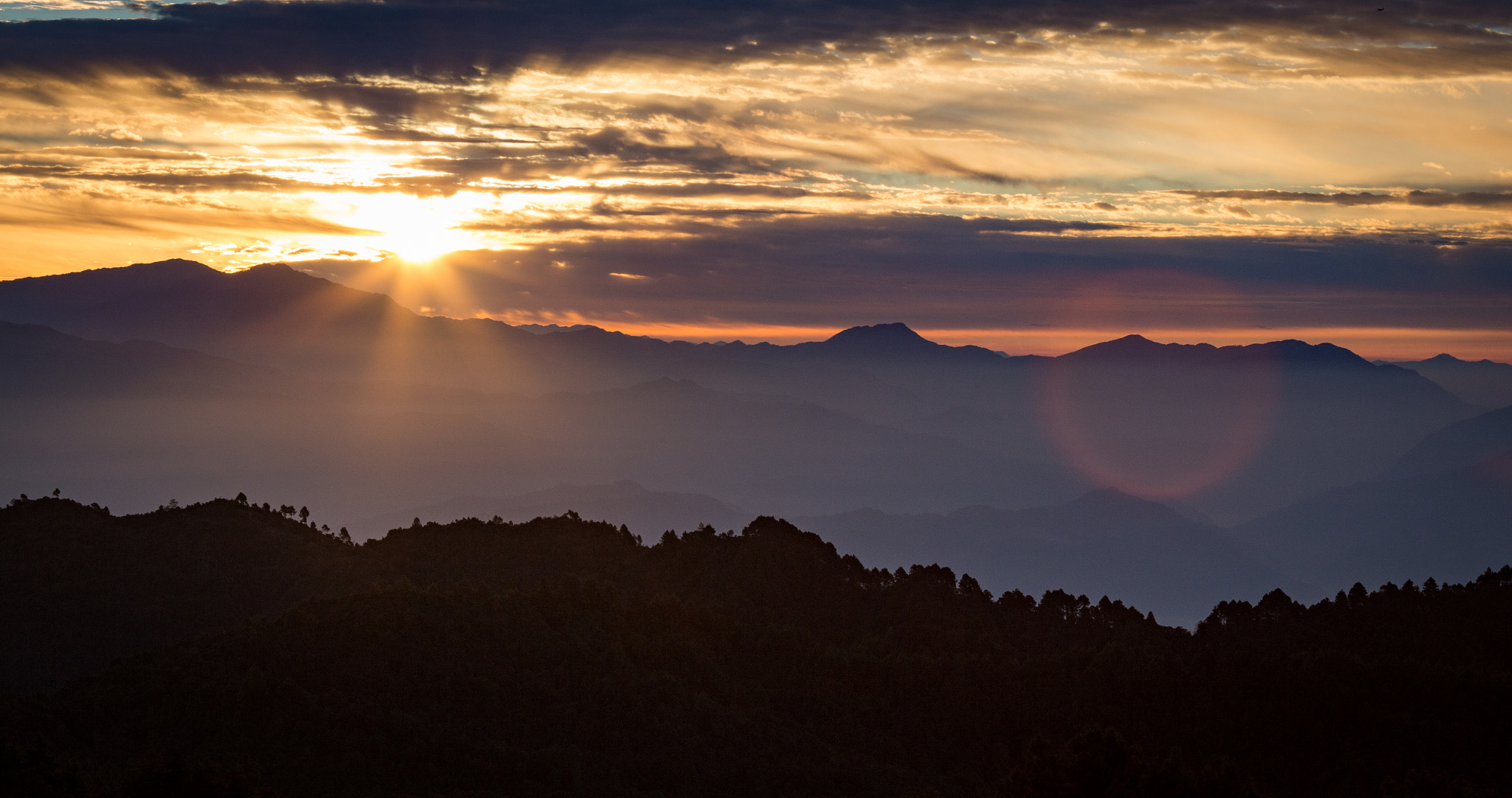 Canon EF 28-300mm F3.5-5.6L IS USM sample photo. Sunrise over the himalayas photography