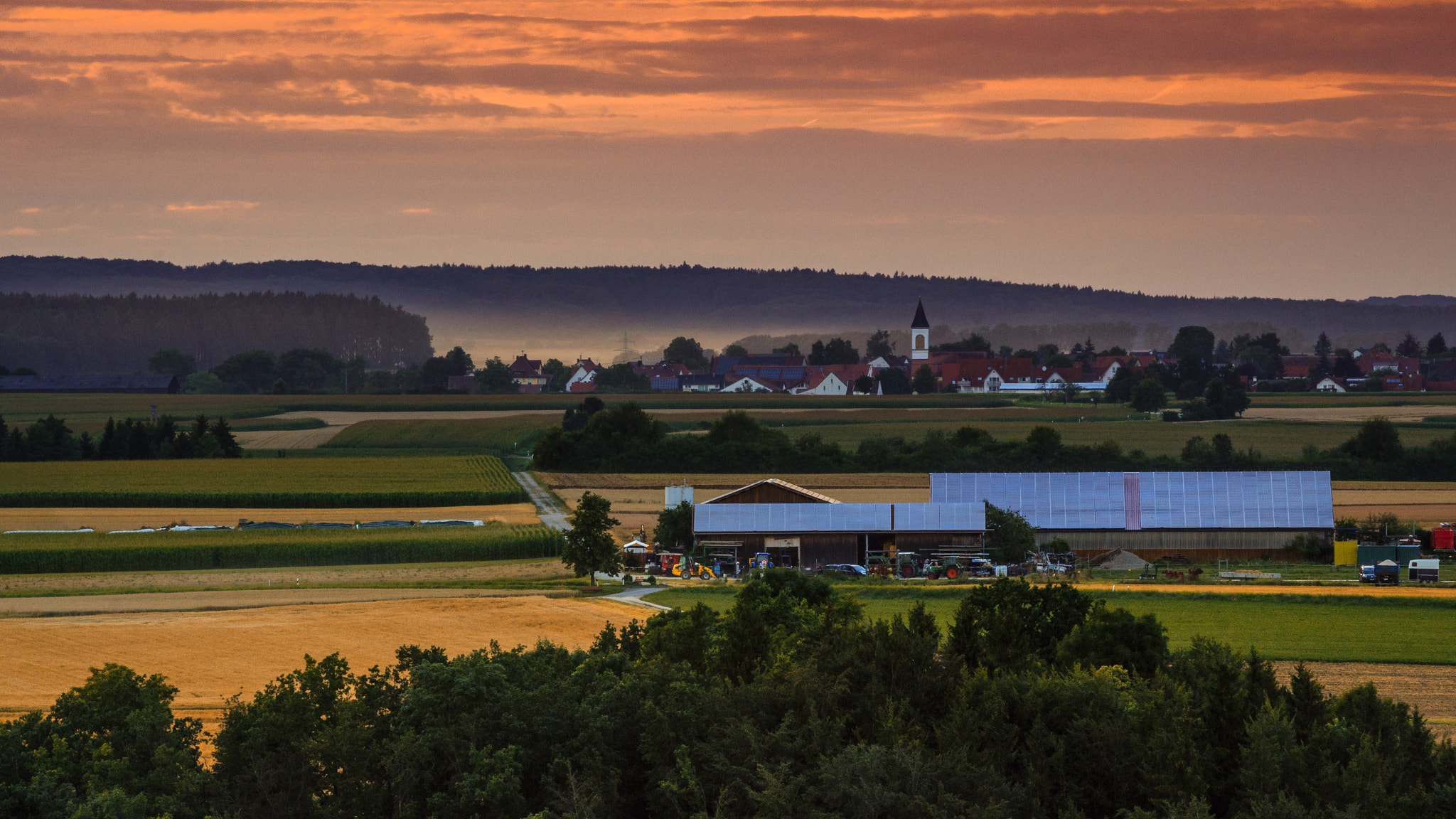 Canon EF 70-200mm F2.8L IS II USM sample photo. Sunset in germany photography