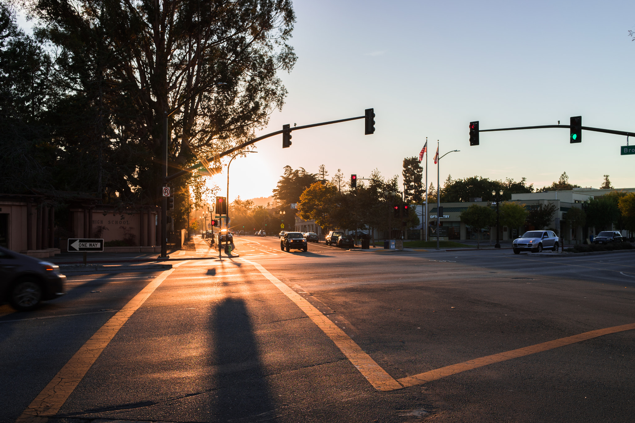 E 35mm F2 sample photo. Sunset photography