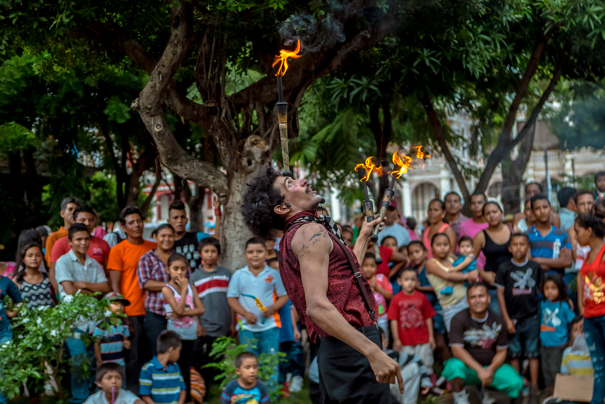 Sony a7S + Sony DT 50mm F1.8 SAM sample photo. Plying with fire photography