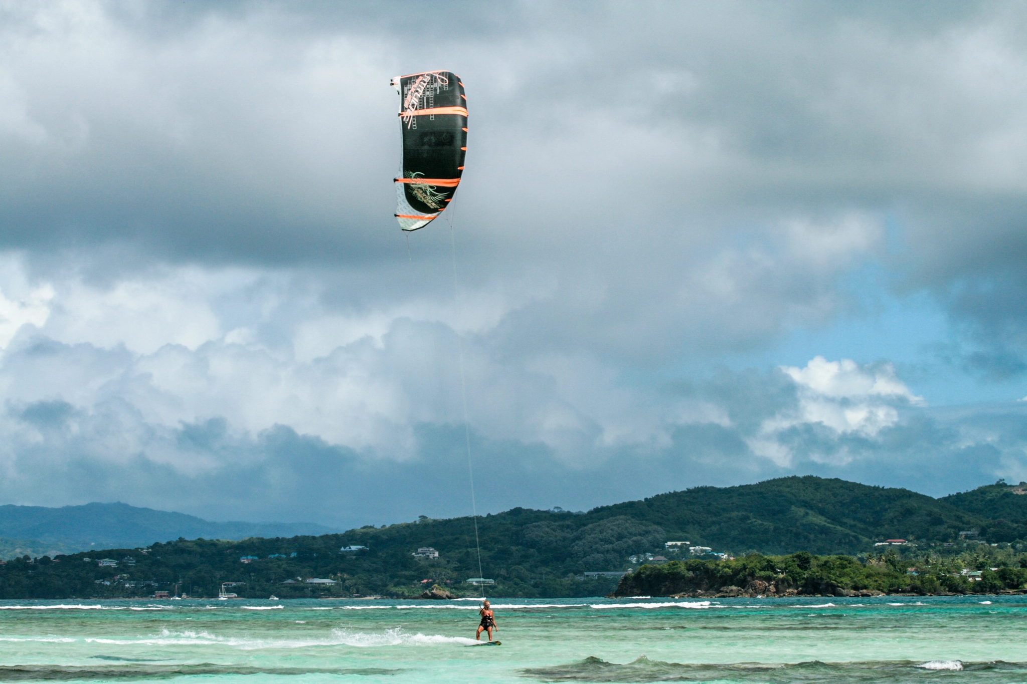 Canon EOS 400D (EOS Digital Rebel XTi / EOS Kiss Digital X) sample photo. Kitesurfing in tobago photography