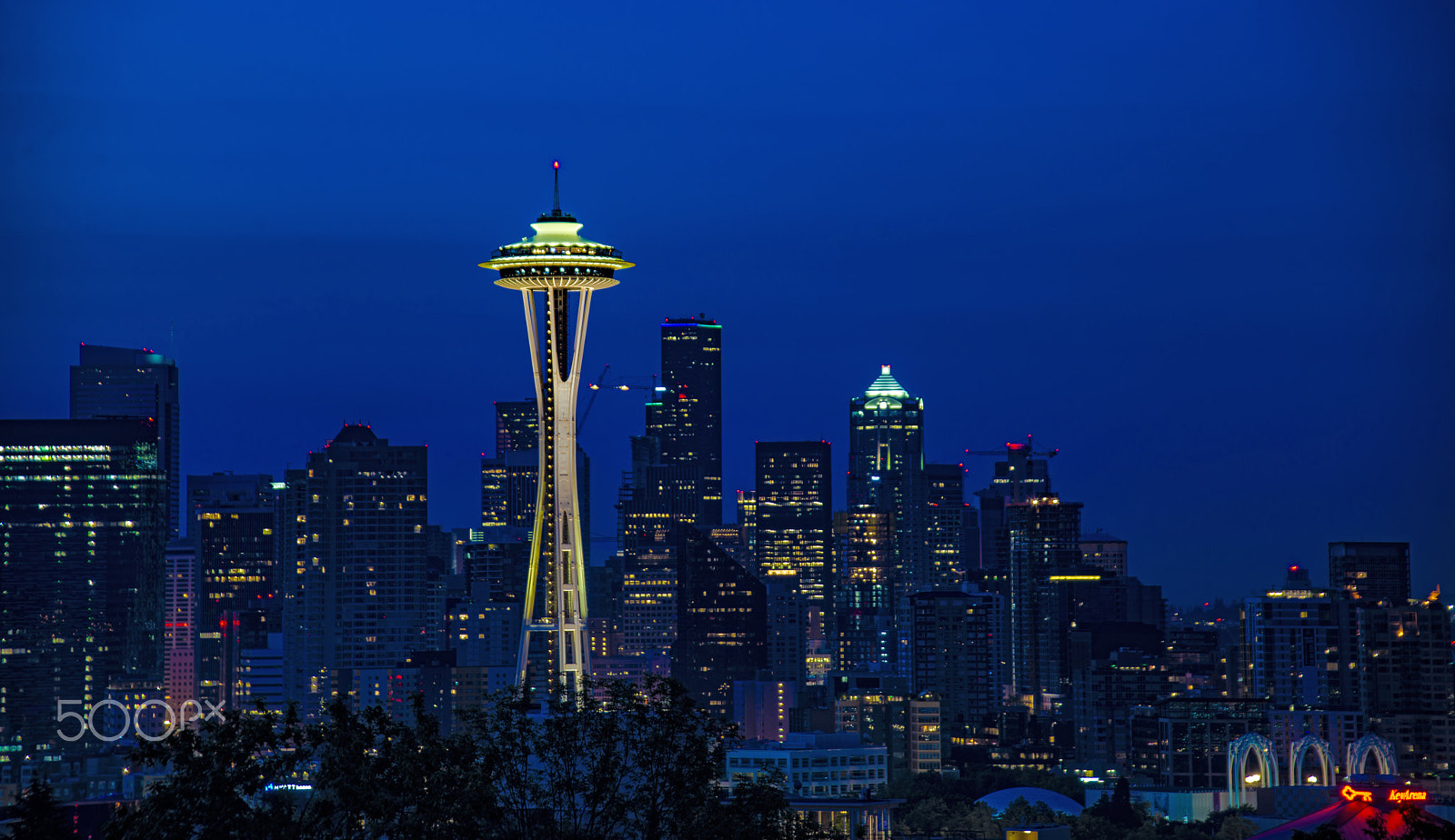 Nikon D800 + Sigma 28-200mm F3.5-5.6 Compact Aspherical Hyperzoom Macro sample photo. Space needle tower photography