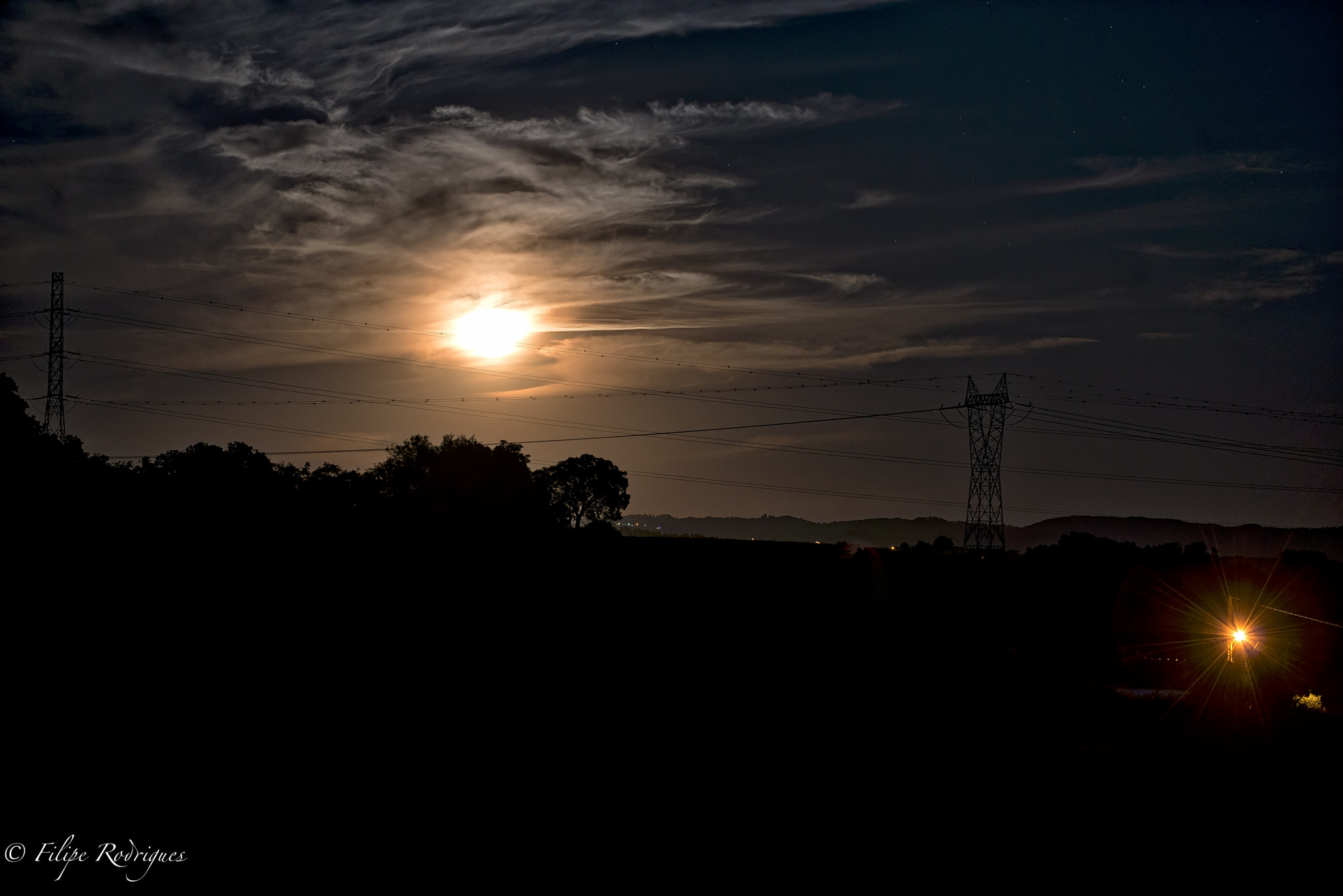 Nikon D800E sample photo. Shy harvest moon in a starry night photography