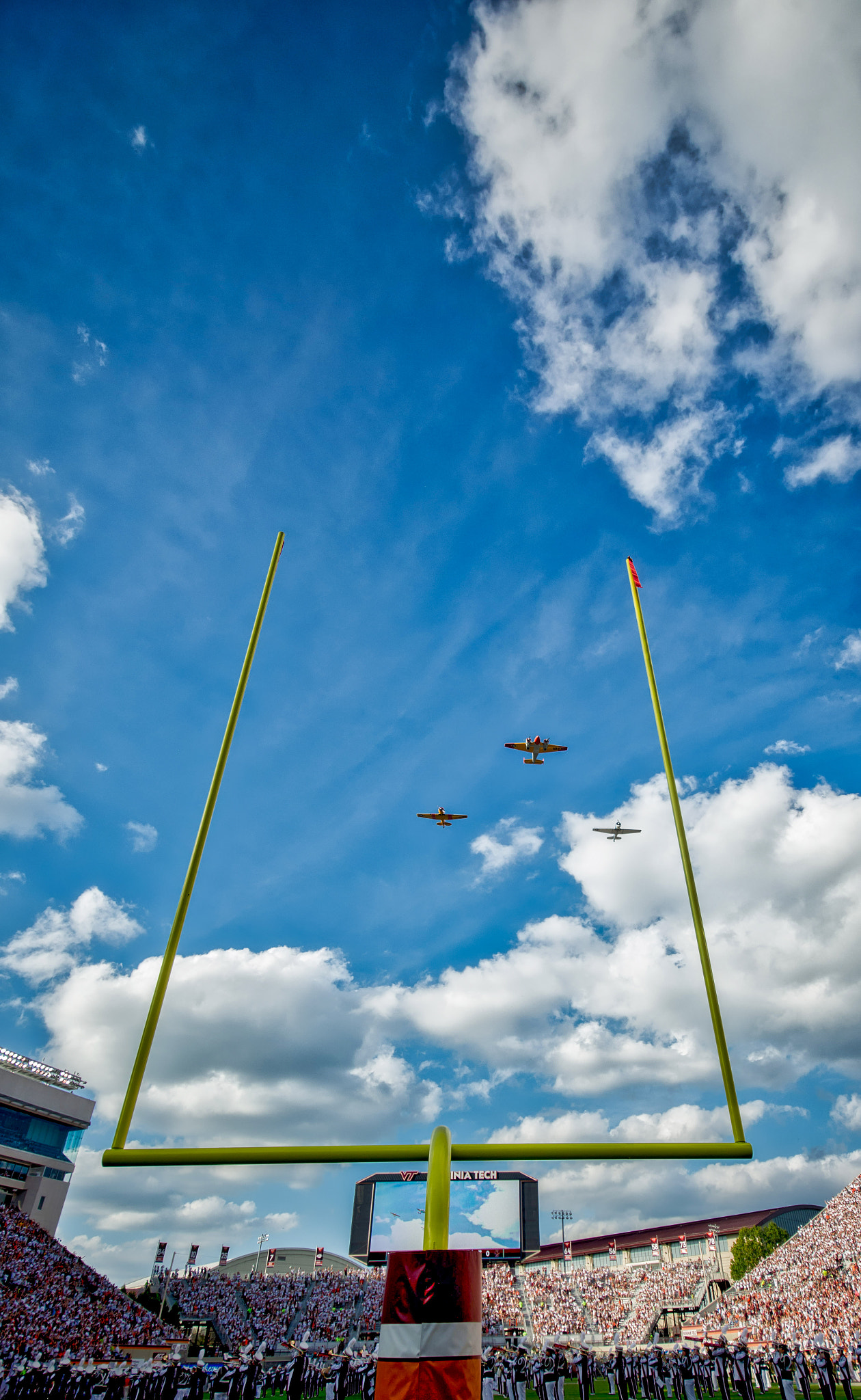 Nikon D600 sample photo. Half time flyover photography