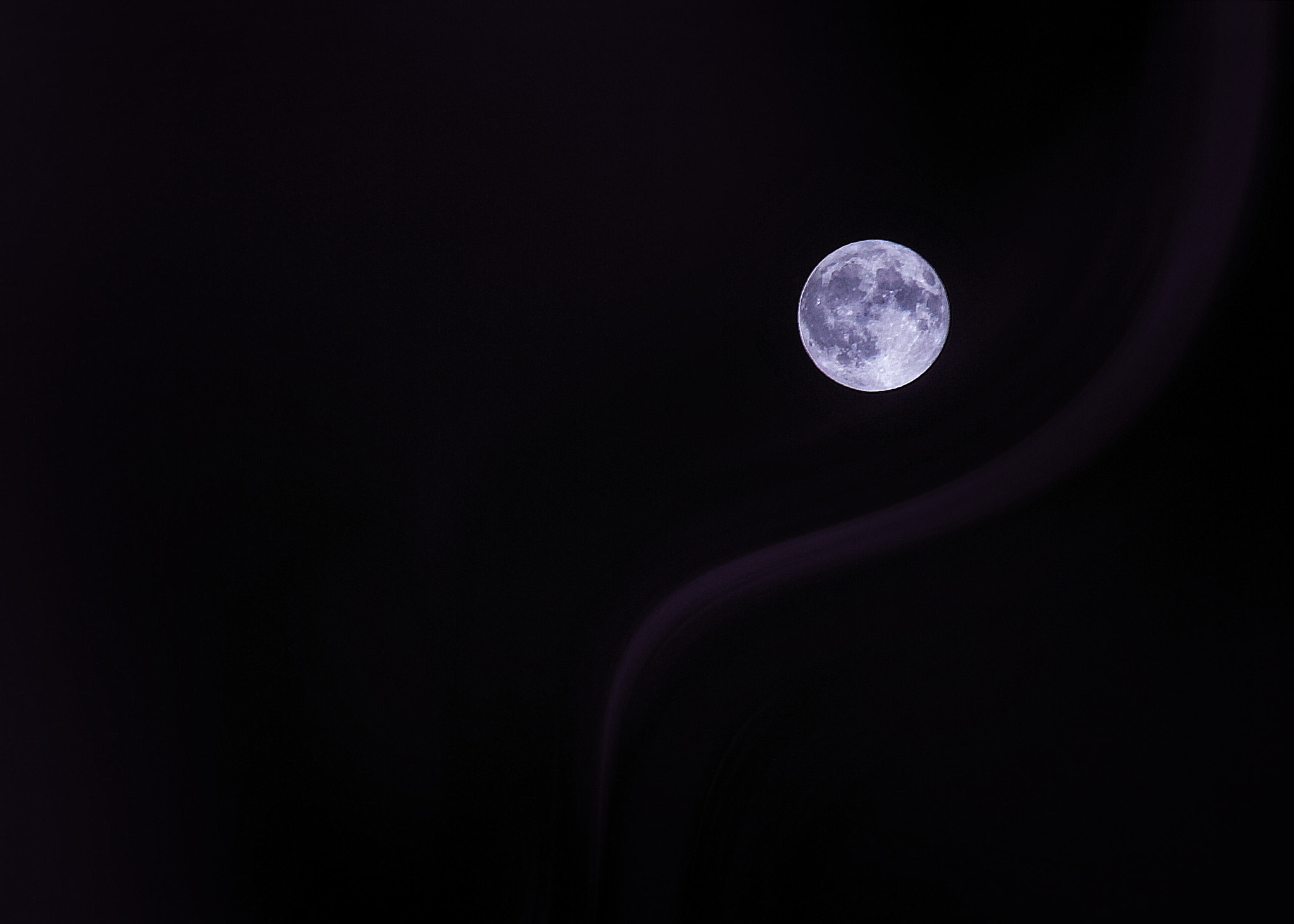 Canon EF-S 55-250mm F4-5.6 IS II sample photo. Full moon photography
