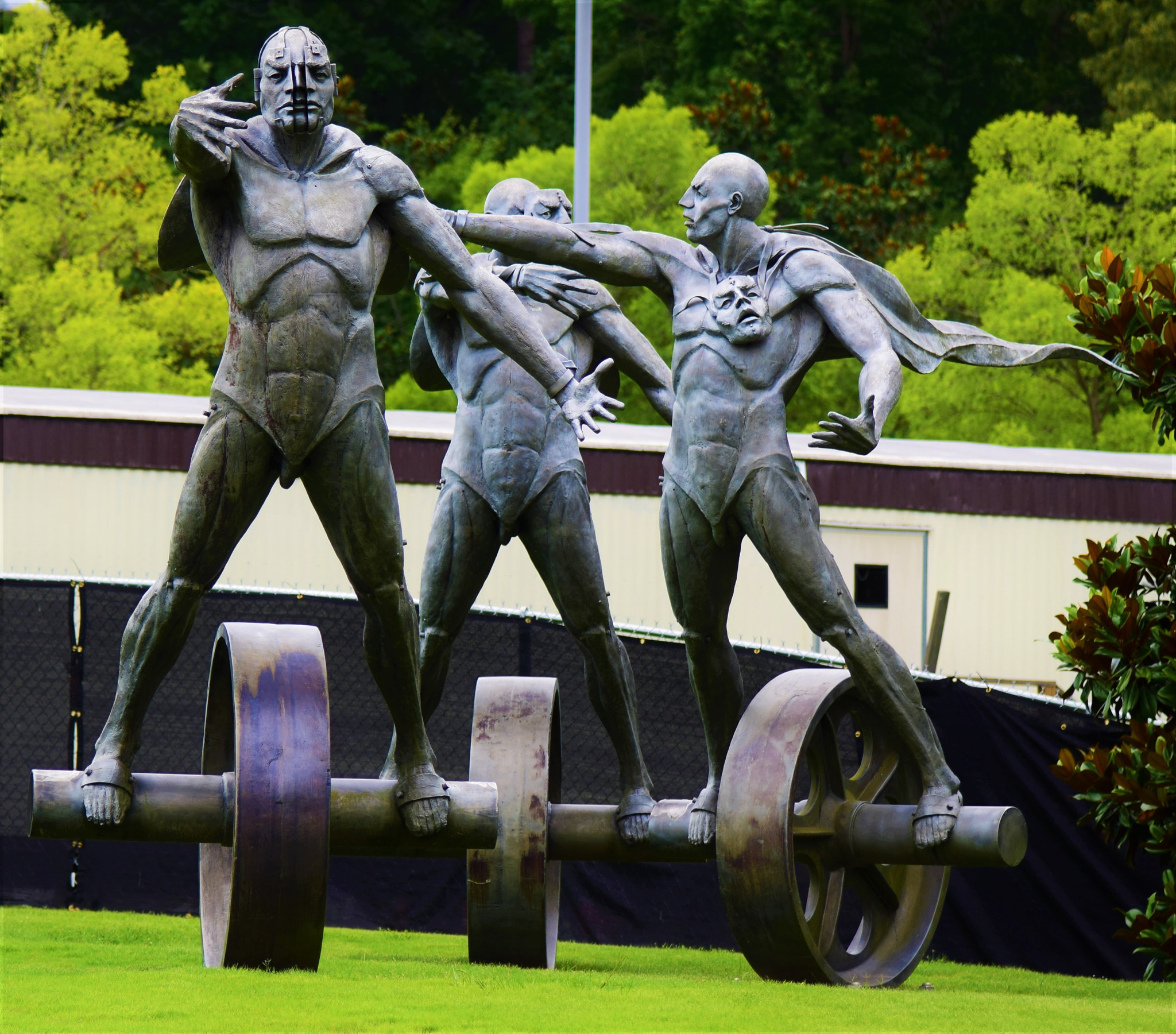 Nikon AF-S Nikkor 24-120mm F4G ED VR sample photo. Motorsports statues photography