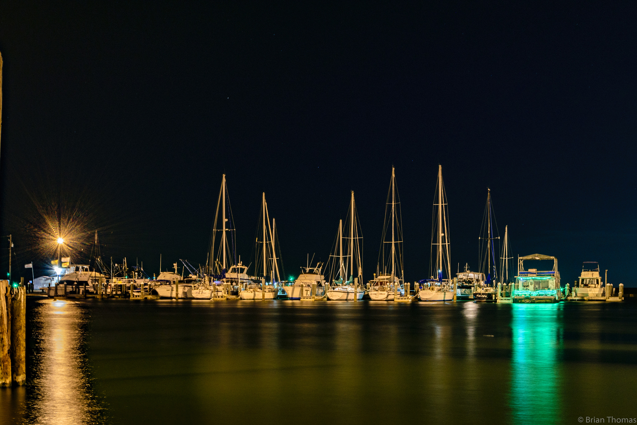 Nikon D5300 + Tamron SP AF 10-24mm F3.5-4.5 Di II LD Aspherical (IF) sample photo. Fulton harbor night photography