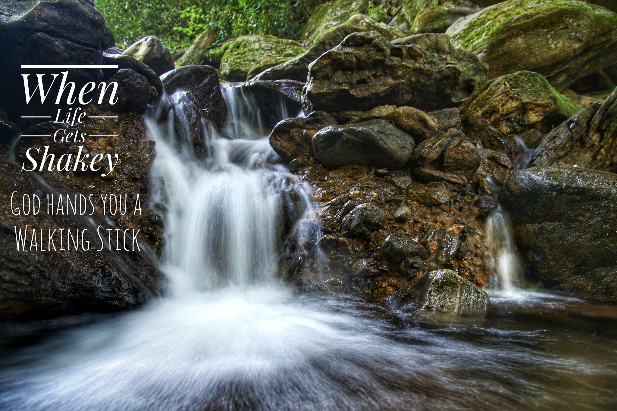Tamron SP AF 17-50mm F2.8 XR Di II LD Aspherical (IF) sample photo. Simple small waterfall photography