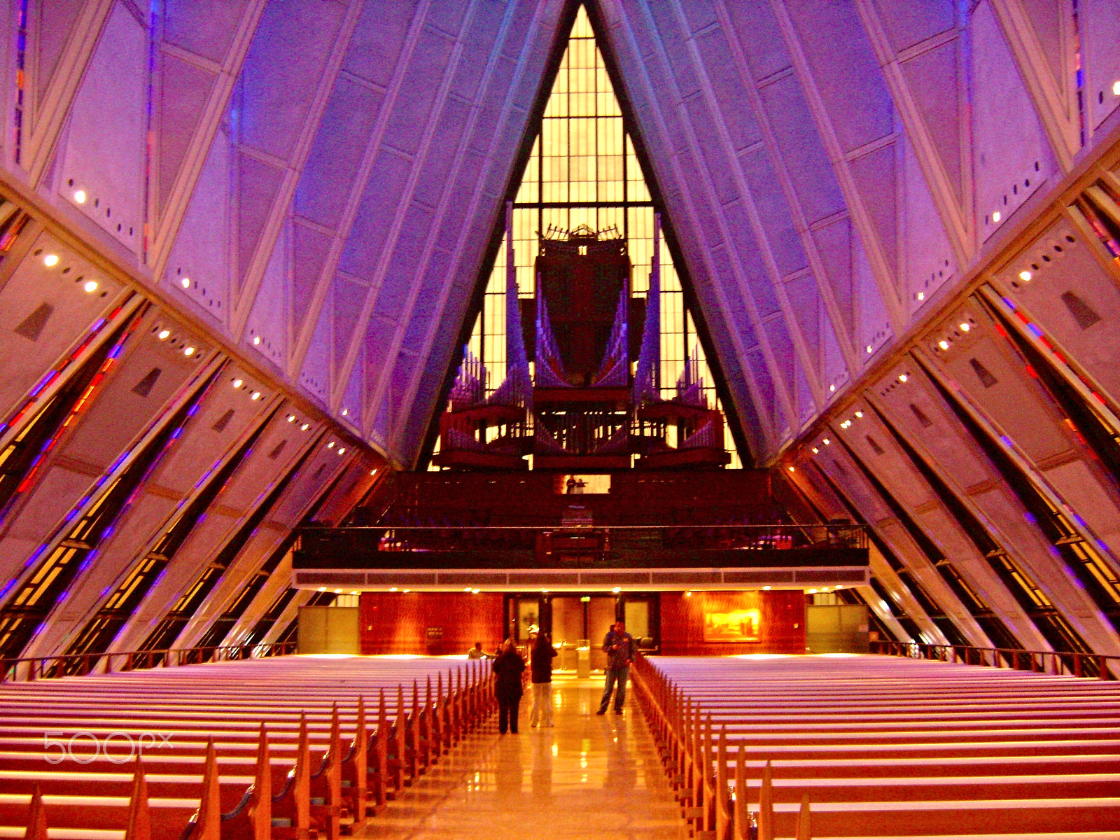 Sony DSC-S780 sample photo. U.s. air force academy chapel photography