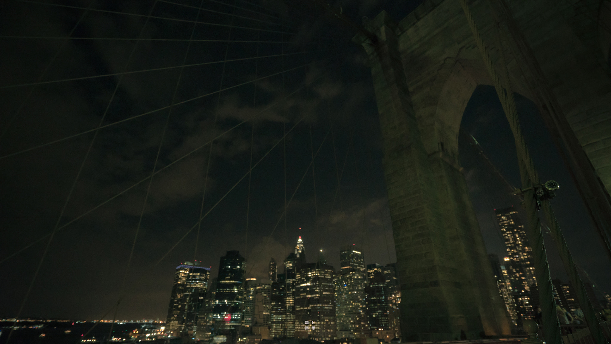 Sony a7S II + Sony Vario-Tessar T* FE 16-35mm F4 ZA OSS sample photo. On brooklyn bridge photography