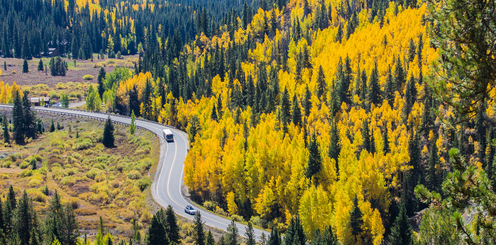 Canon EOS M sample photo. Road near breckenridge photography