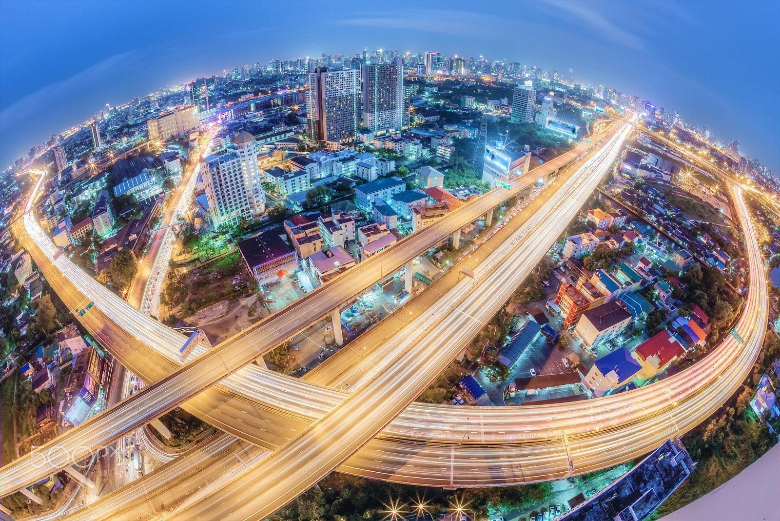 Canon EOS 6D + Canon EF 15mm F2.8 Fisheye sample photo. Controlled-access highway, city scapes in bangkok. photography