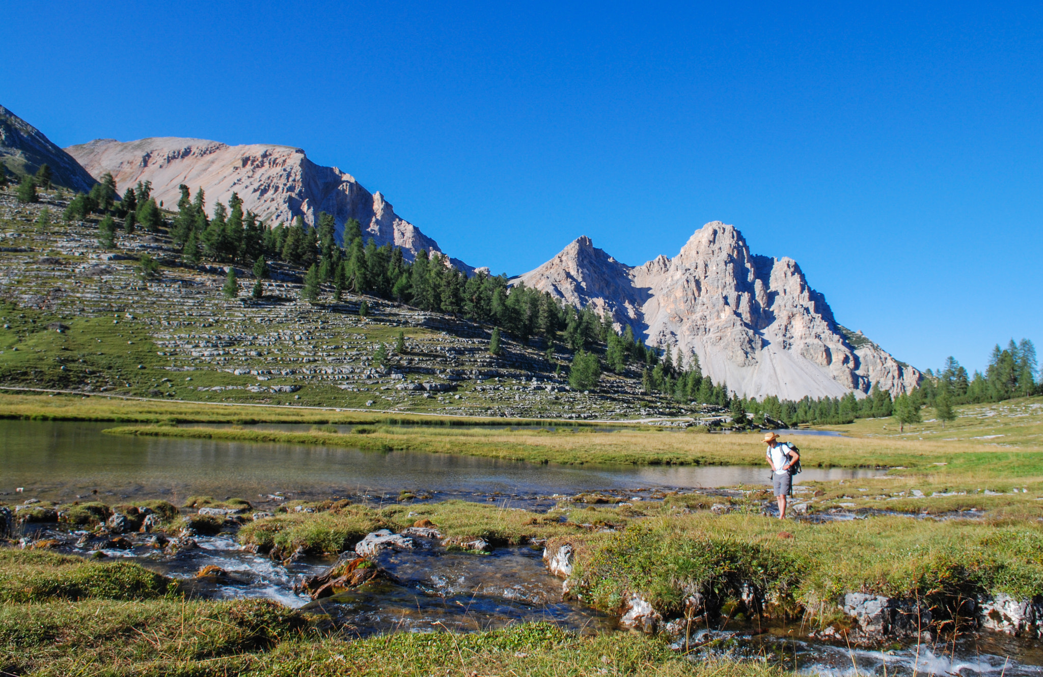 Nikon D40X sample photo. A valley on dolomites photography
