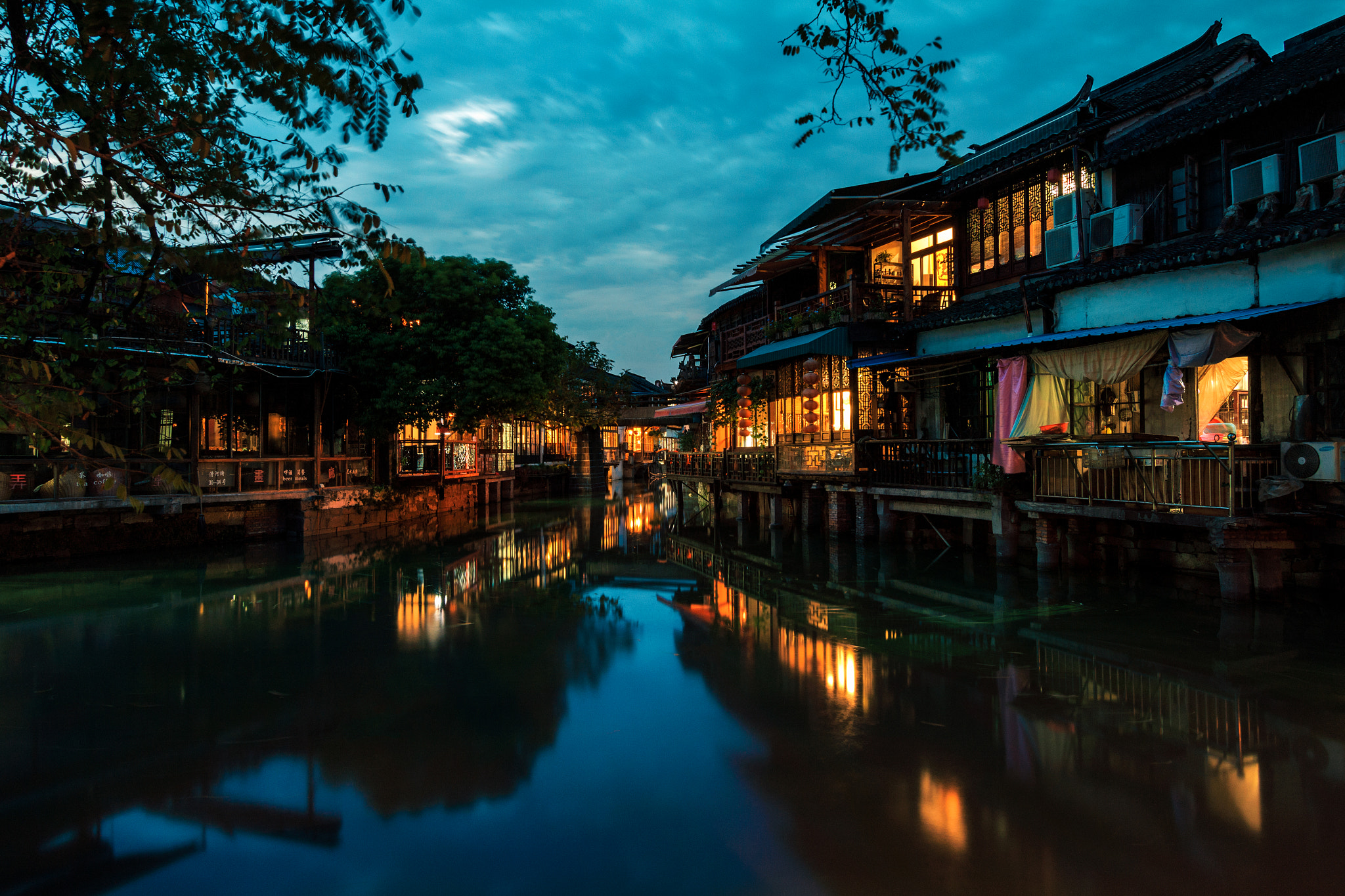 Canon EF-S 10-22mm F3.5-4.5 USM sample photo. Quiet dusk at zhujiajiao photography