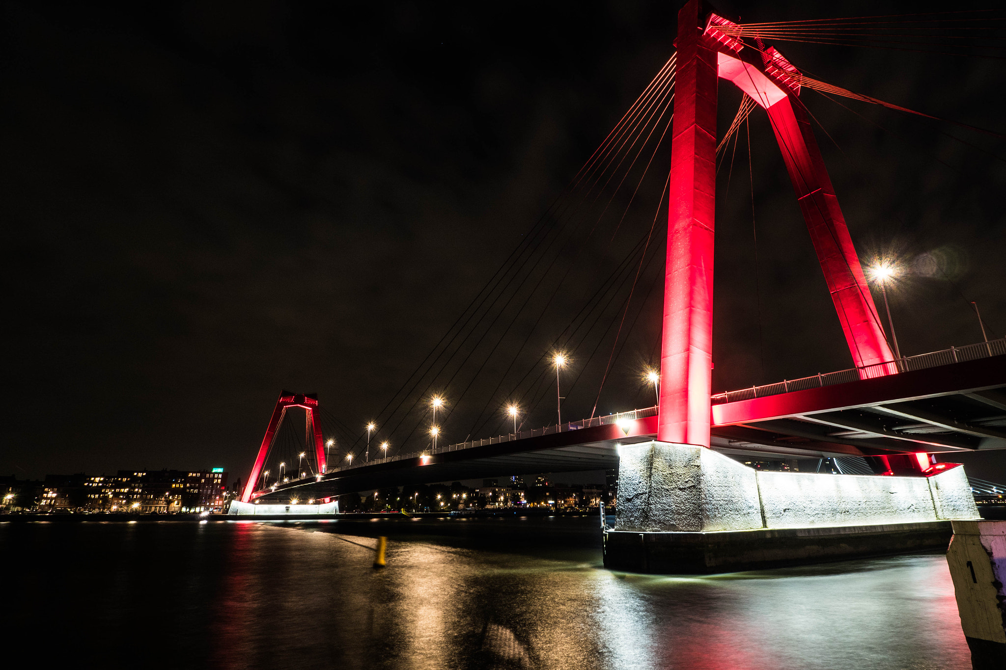 Olympus PEN-F + OLYMPUS M.9-18mm F4.0-5.6 sample photo. Rotterdam bridge photography