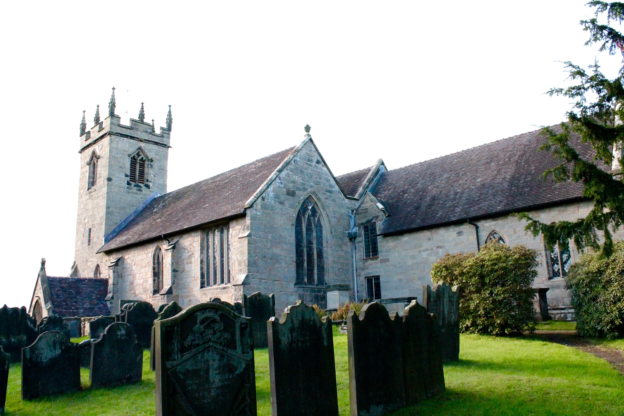 Canon EOS 1100D (EOS Rebel T3 / EOS Kiss X50) + Canon EF-S 18-55mm F3.5-5.6 III sample photo. Sandon church final resting place for centuries of the faithful photography