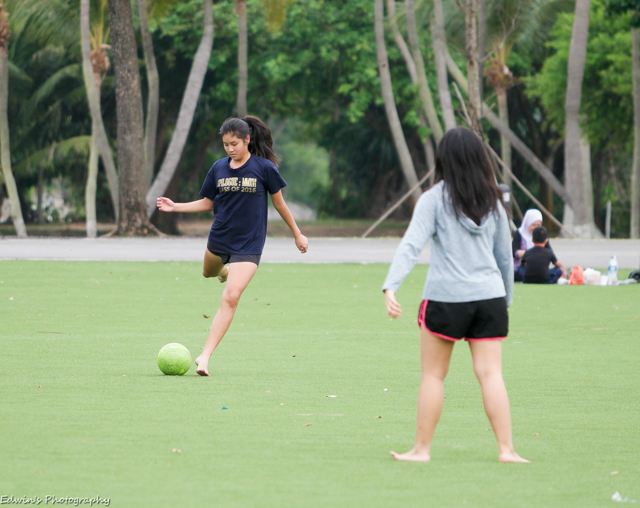 NX 50-150mm F2.8 S sample photo. Girl playing soccer. photography