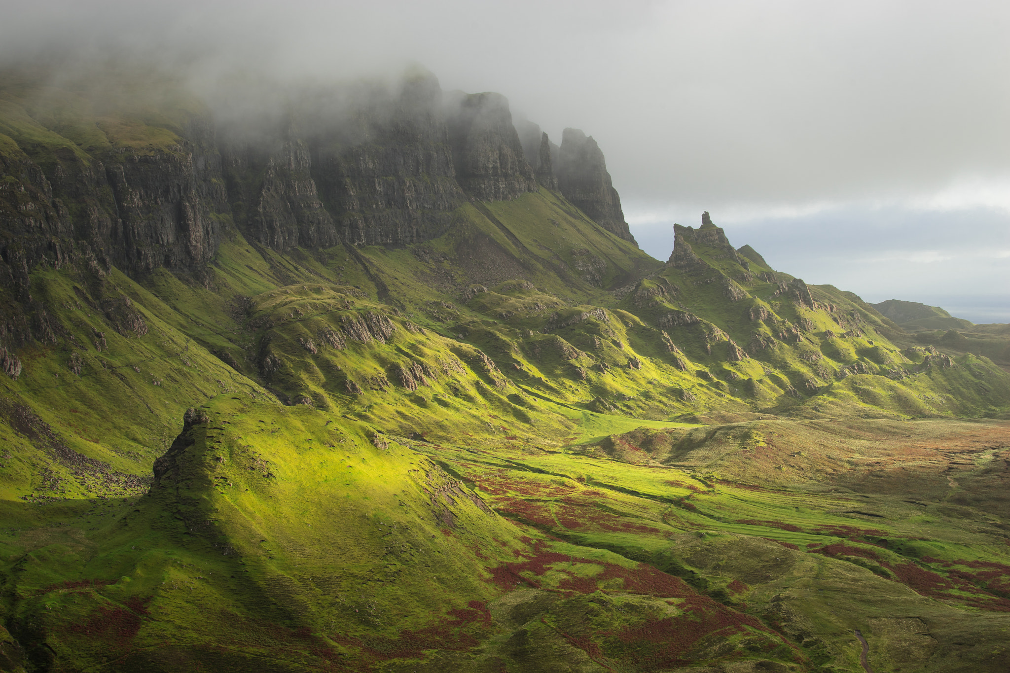 Sony a7 II + Canon EF 70-200mm F4L IS USM sample photo. -the quiraing hills- photography