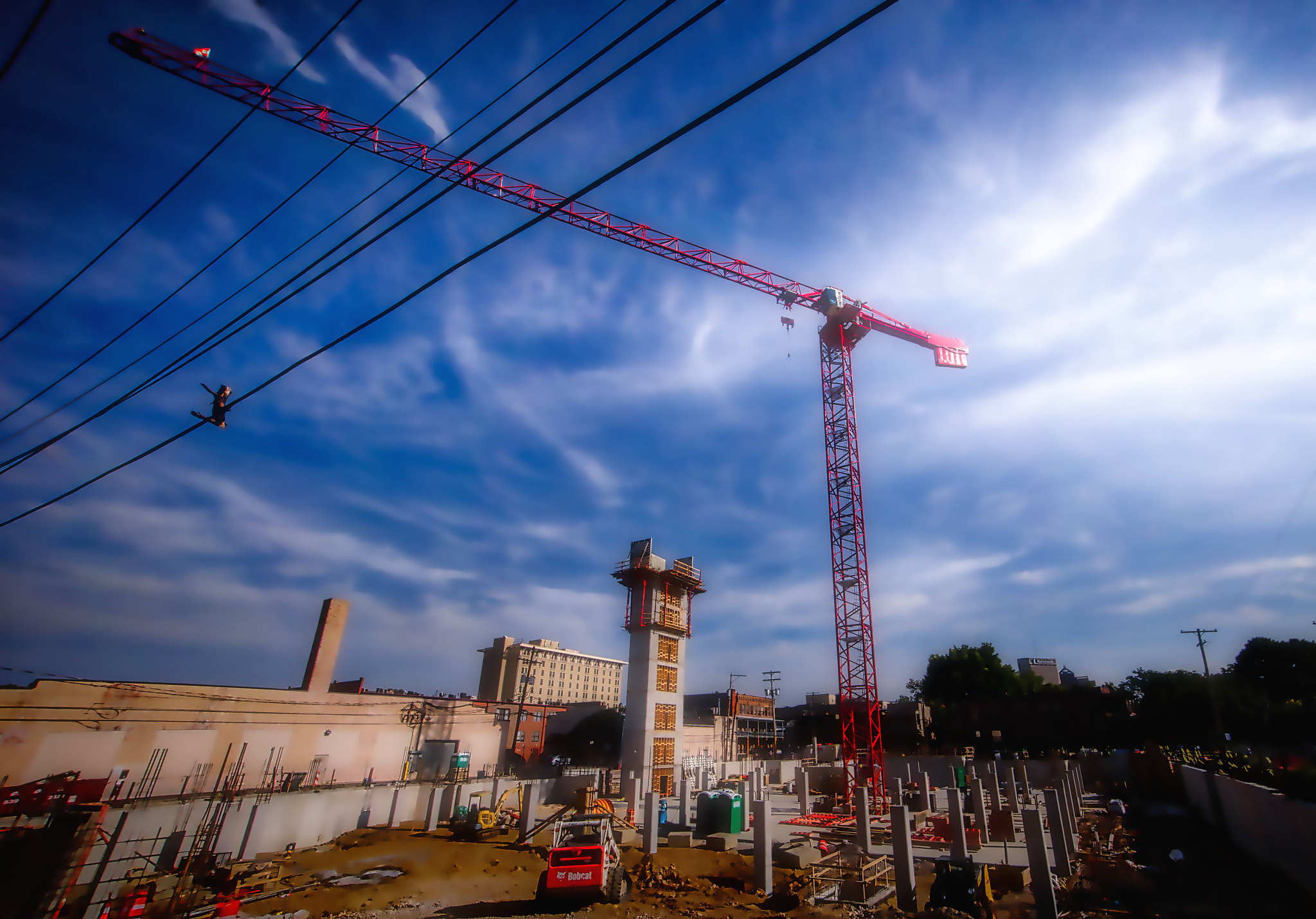 Sony E 10-18mm F4 OSS sample photo. Crane photography