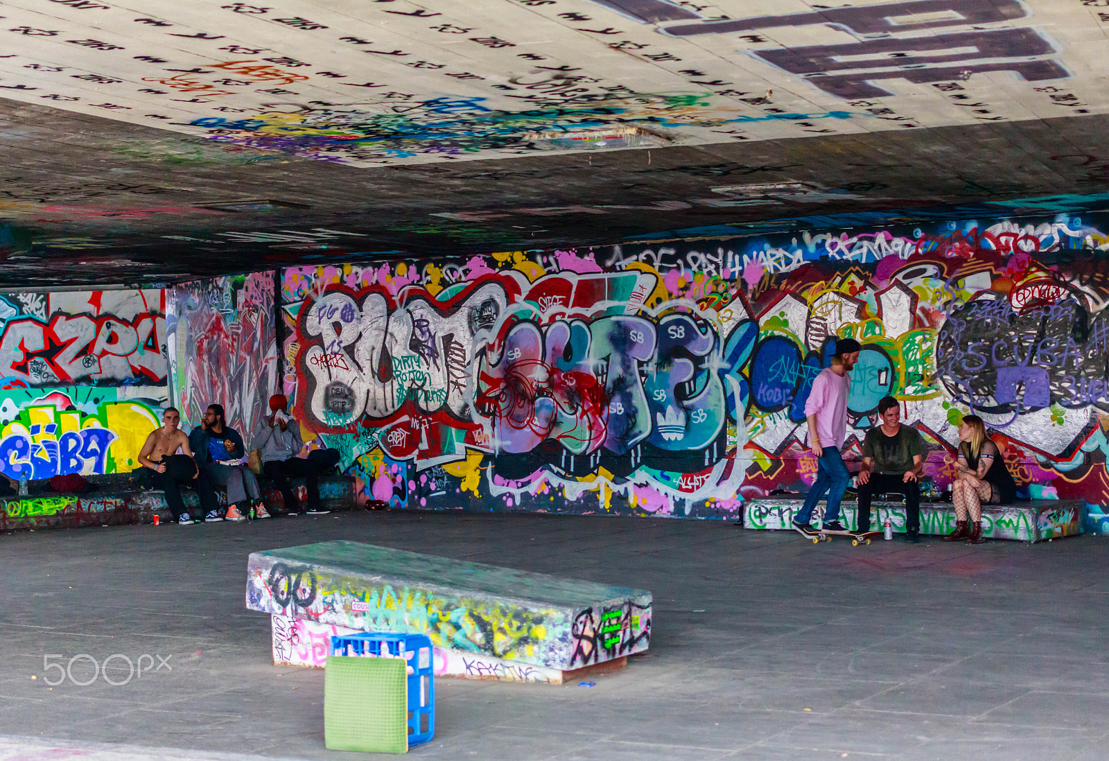 Canon EOS 750D (EOS Rebel T6i / EOS Kiss X8i) + Canon EF 40mm F2.8 STM sample photo. Graffiti south bank photography