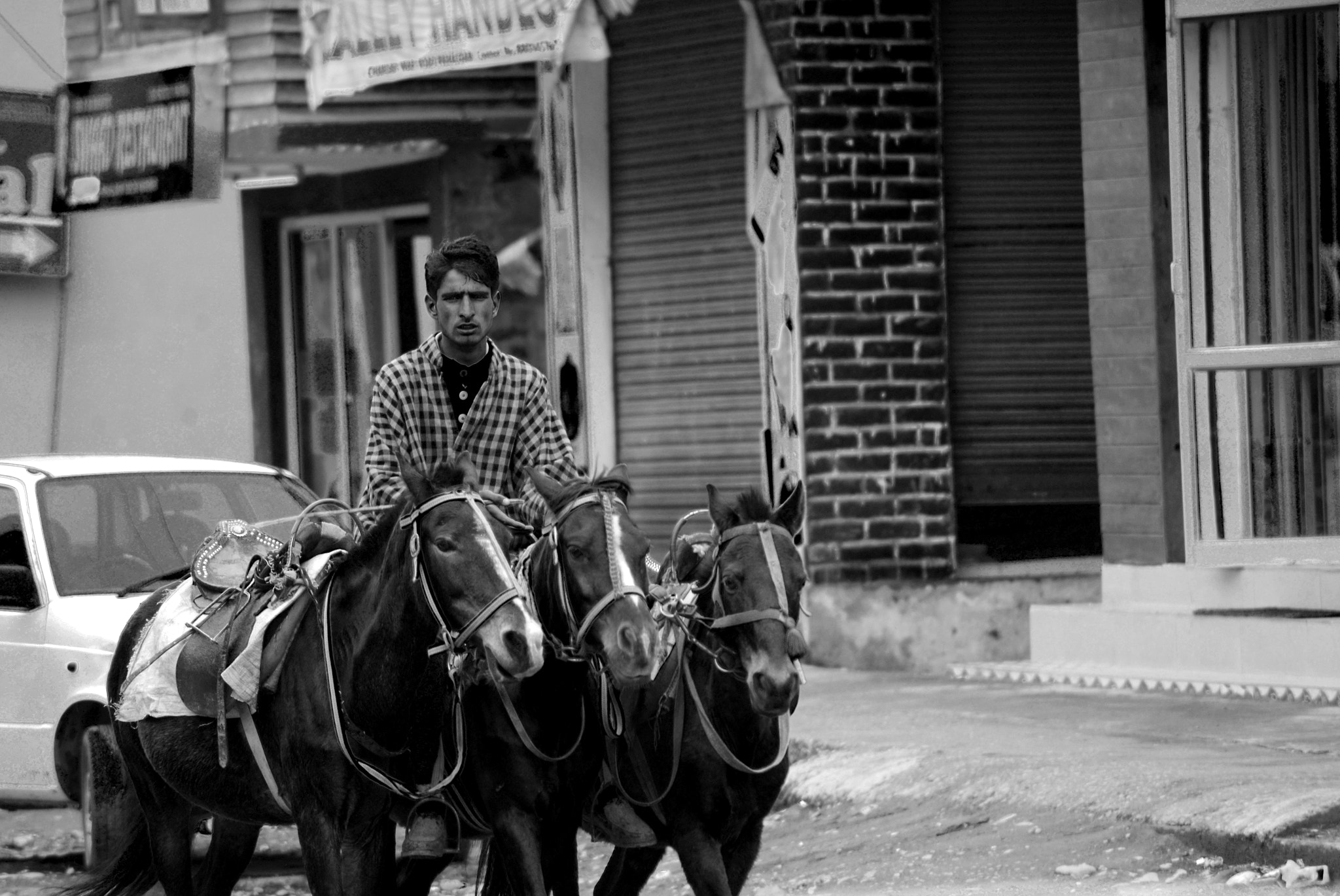 Nikon D600 sample photo. Triple horse rider photography