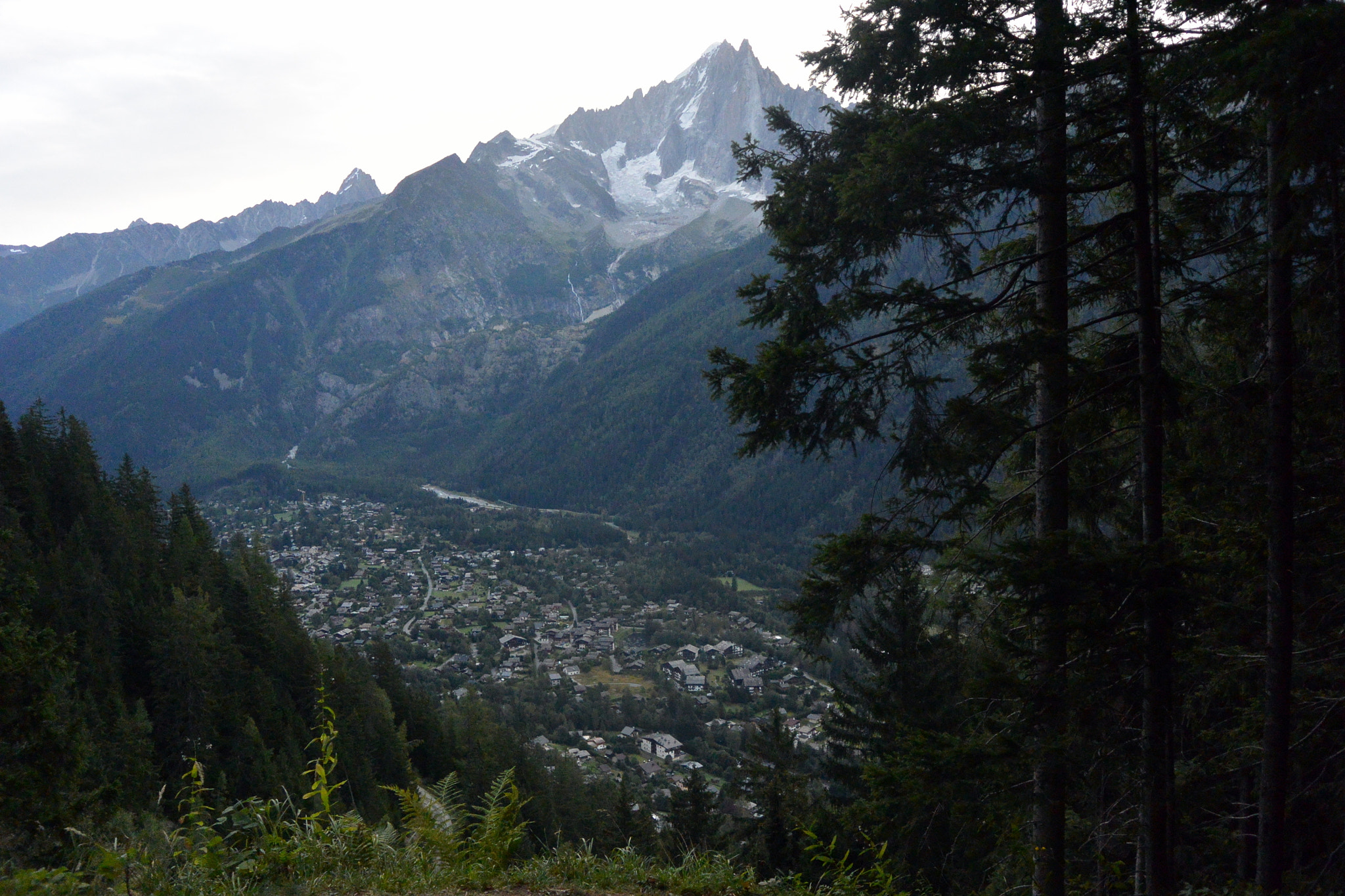 Nikon 1 J3 sample photo. Chamonix from above photography