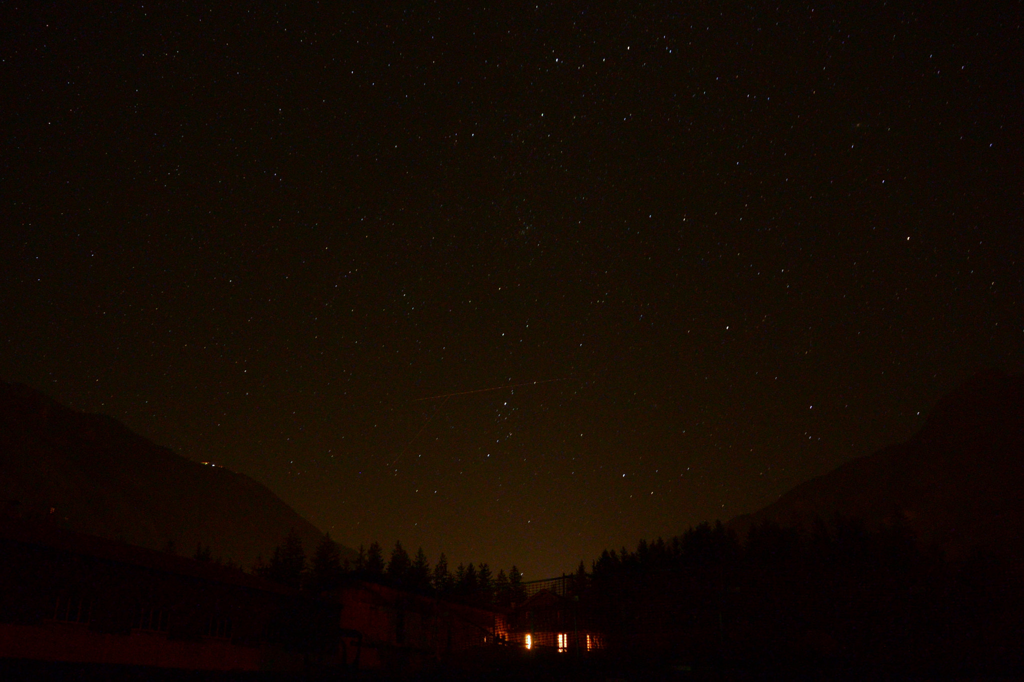 Nikon 1 J3 sample photo. Nightsky in the alps photography