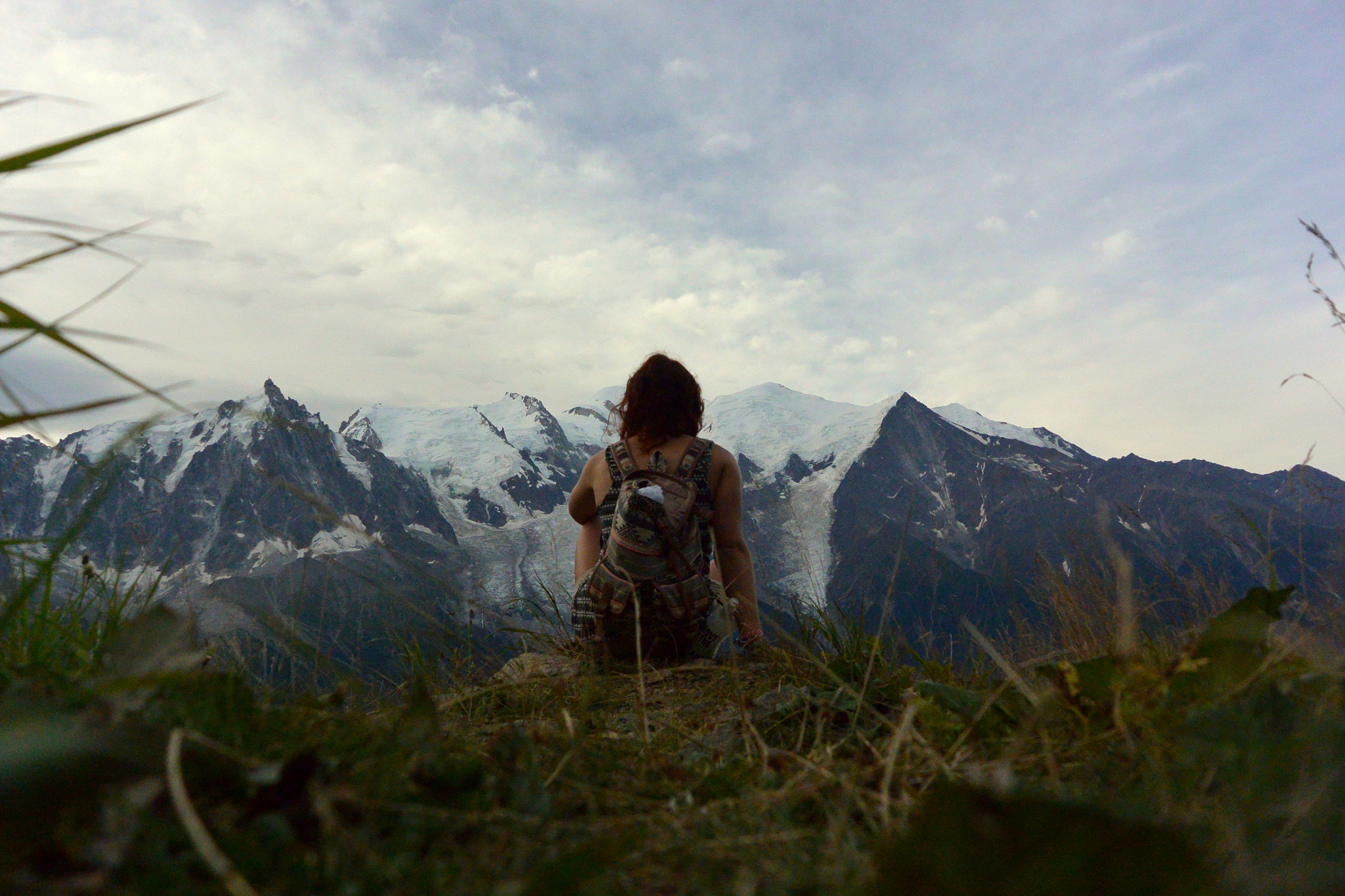 Nikon 1 J3 sample photo. Watching the mont blanc photography