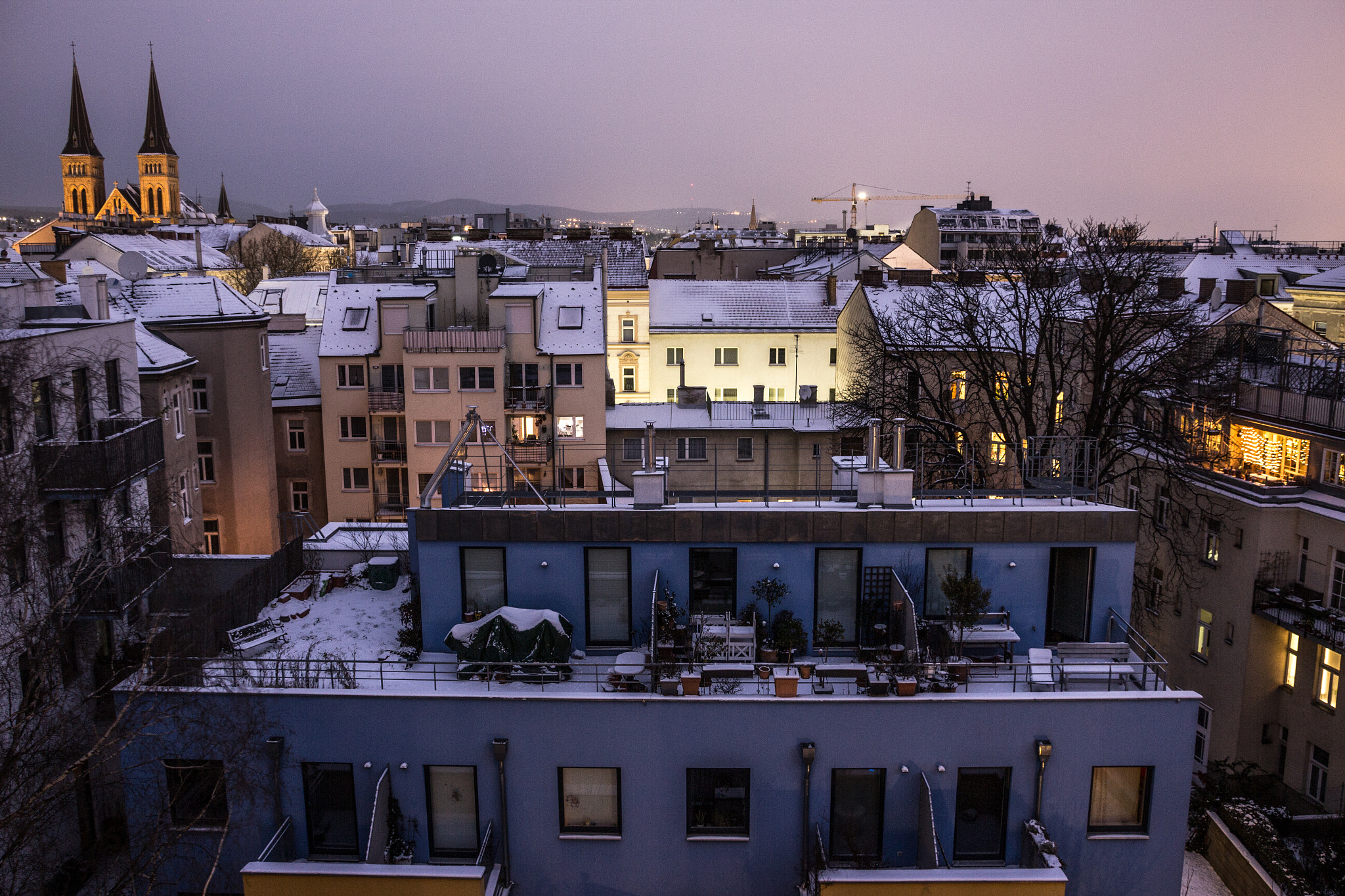 Canon EOS M sample photo. Winter dawn in vienna photography