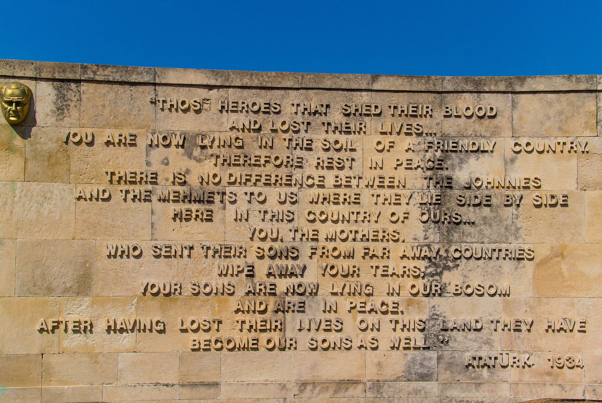 Nikon 1 V1 + Nikon 1 Nikkor 18.5mm F1.8 sample photo. Atatürk's letter to mothers of fallen anzac's photography