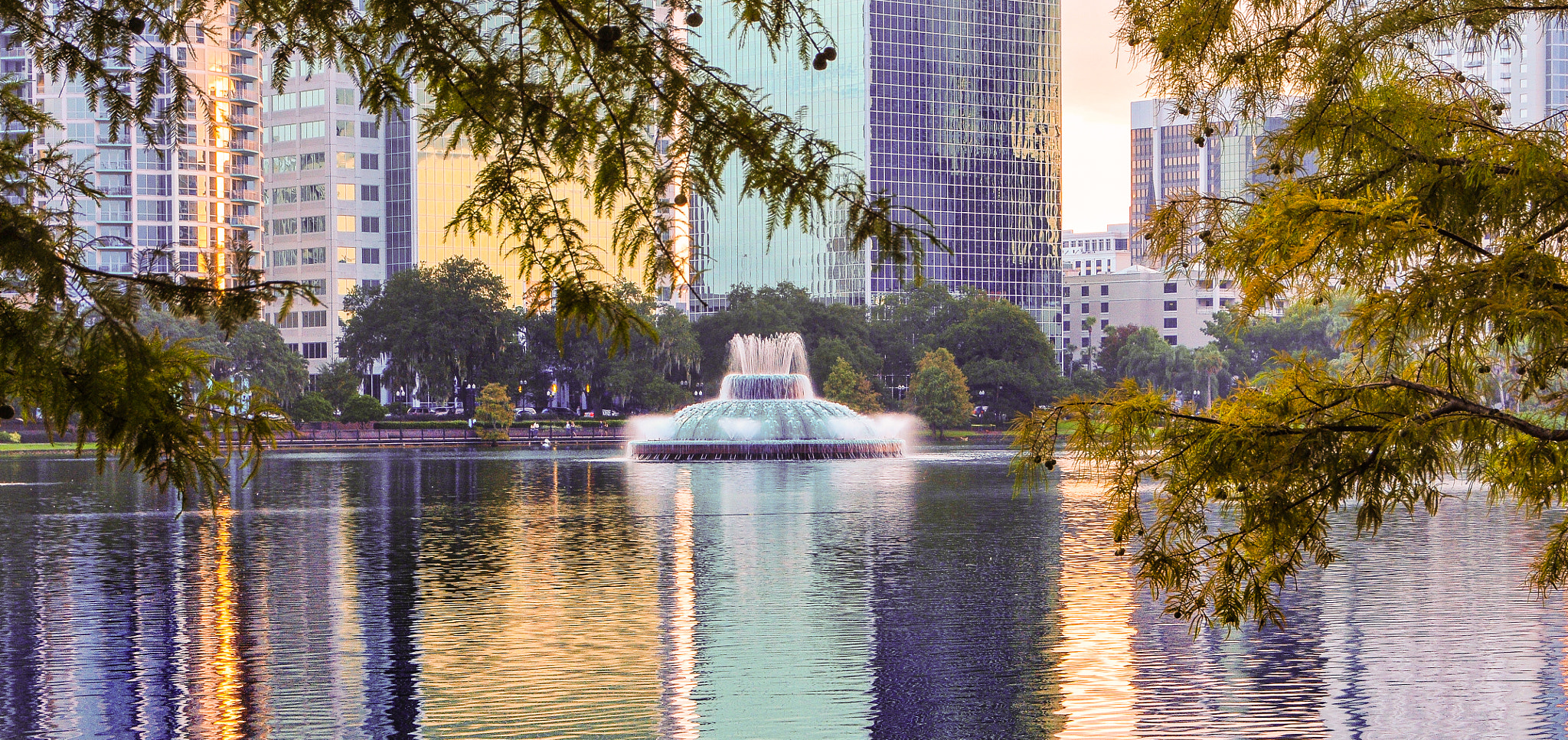 Nikon D300S sample photo. Lake eola fountain photography