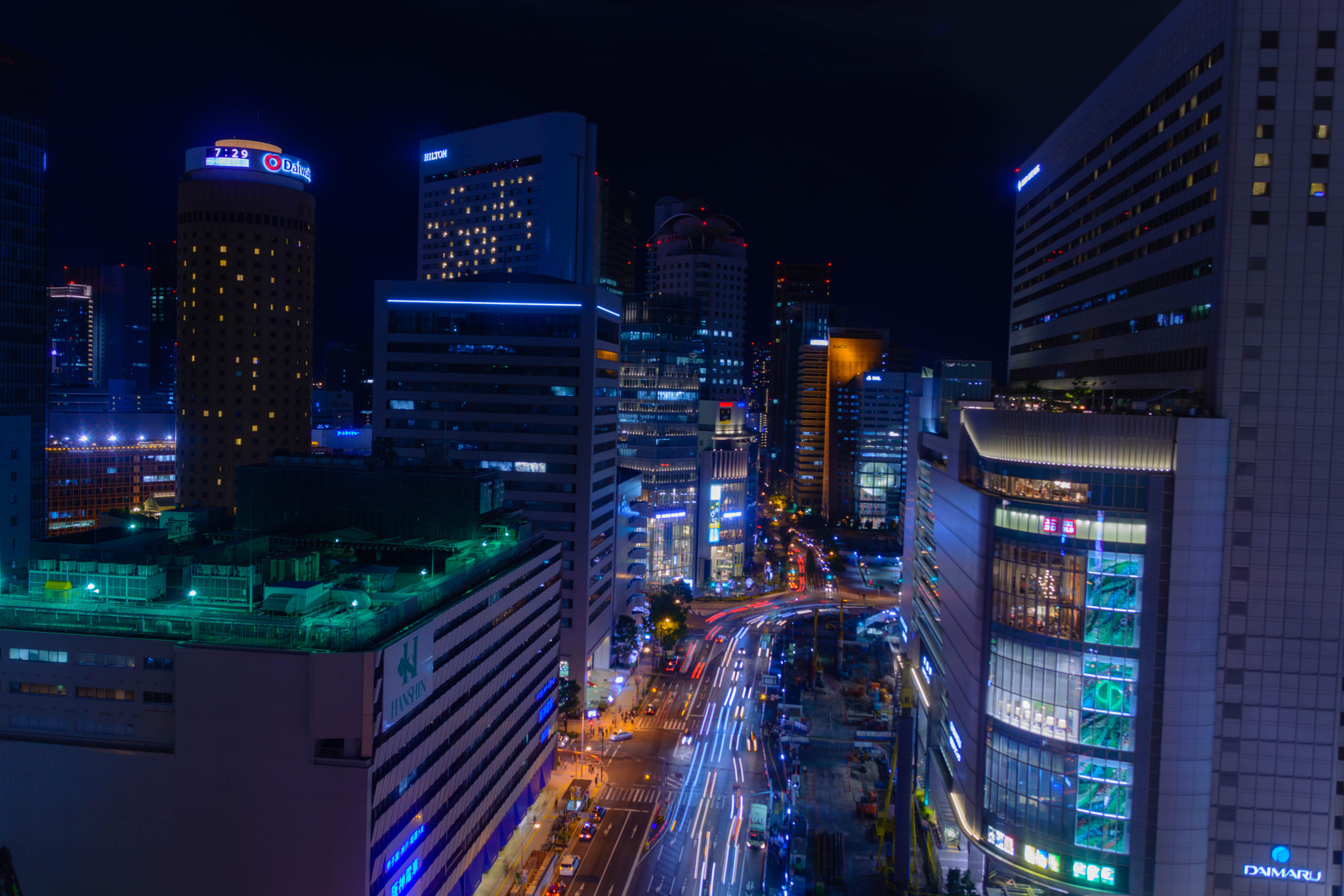 Sigma 18-200mm F3.5-6.3 II DC OS HSM sample photo. 大阪夜景 photography