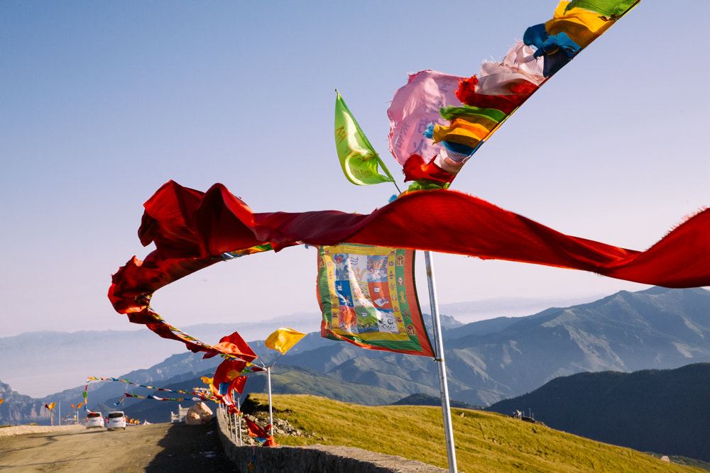 Canon EF 24-70mm F2.8L II USM sample photo. Prayer flag photography