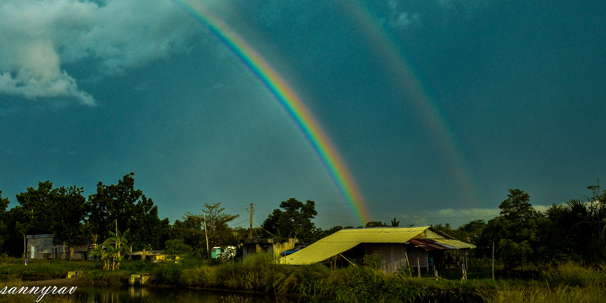 Nikon D7000 + Nikon AF Nikkor 24mm F2.8D sample photo. Double rainbow photography