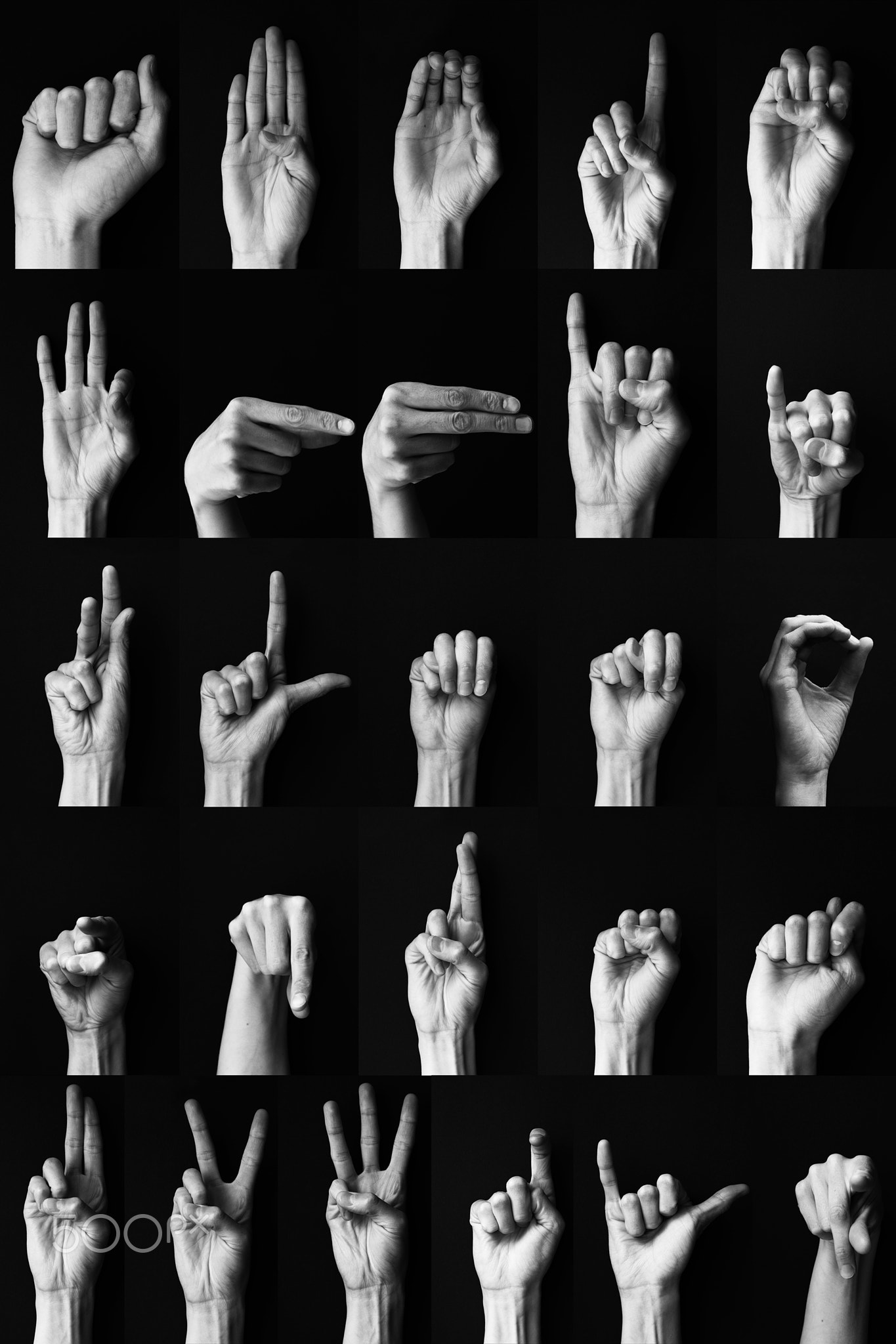 Sign language: American alphabet
