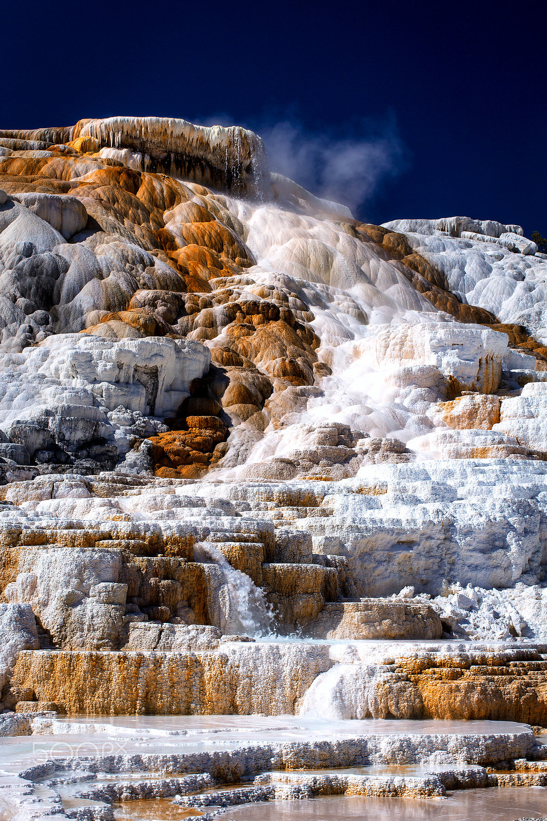Canon EF 40mm F2.8 STM sample photo. Mammoth hotsprings yellowstone photography